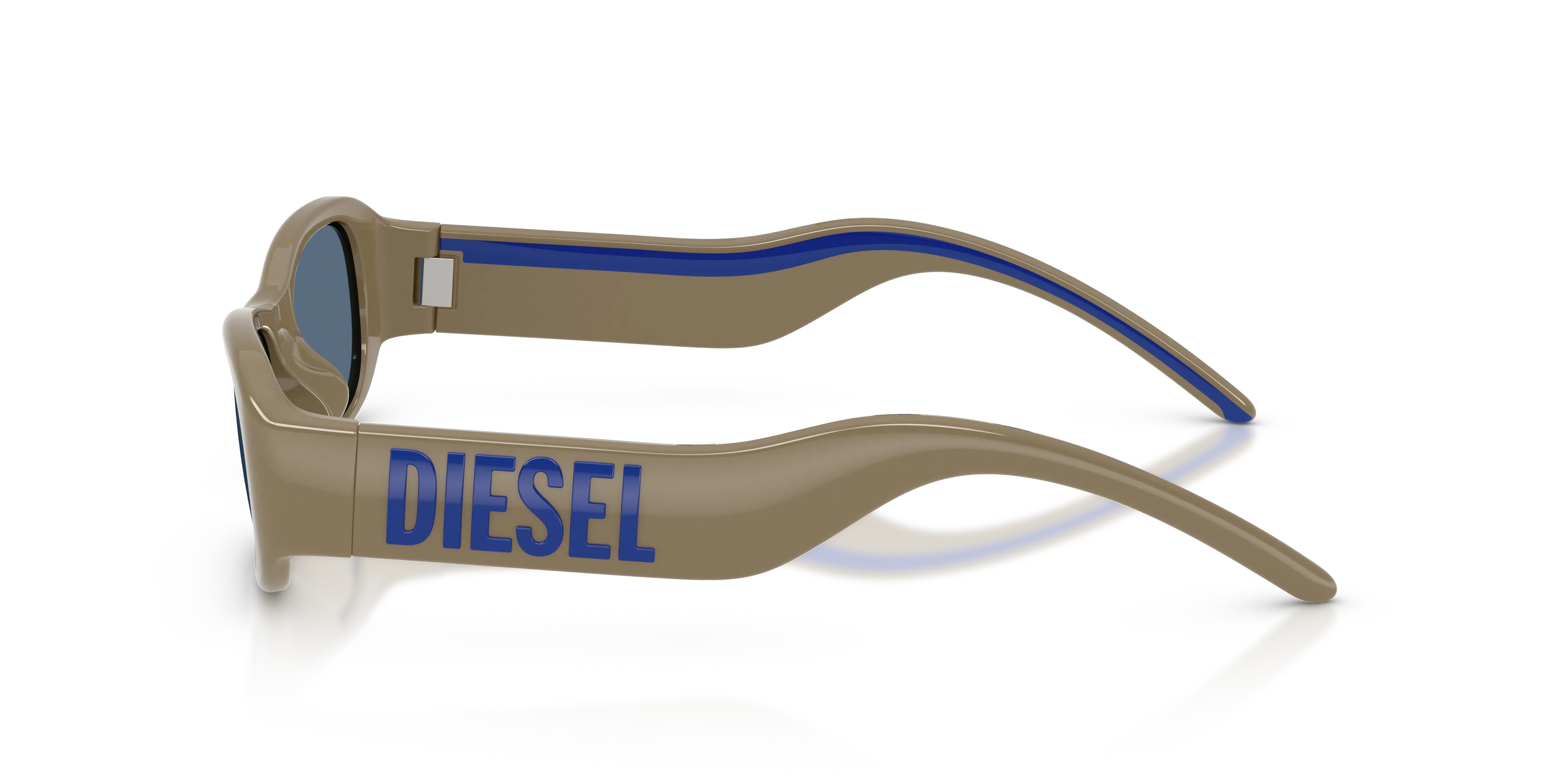 DIESEL DL3020U 205680 Occhiali da sole Iniettato Grigio Blu Pillow Normale - immagine 4