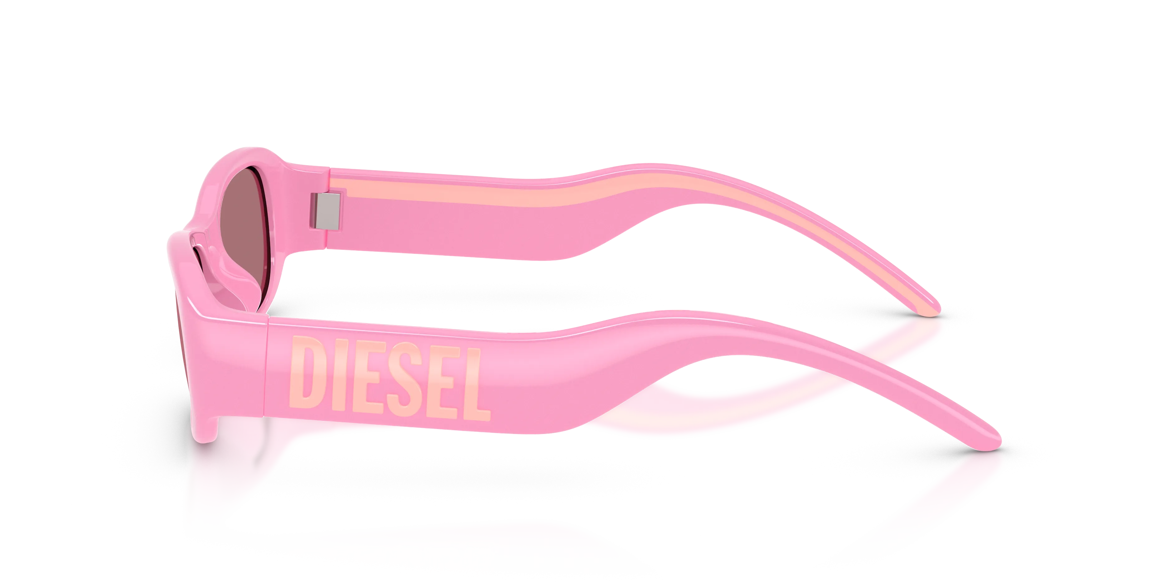 DIESEL DL3020U 20559L Occhiali da sole Iniettato Rosa Rosa Pillow Specchiate - immagine 4
