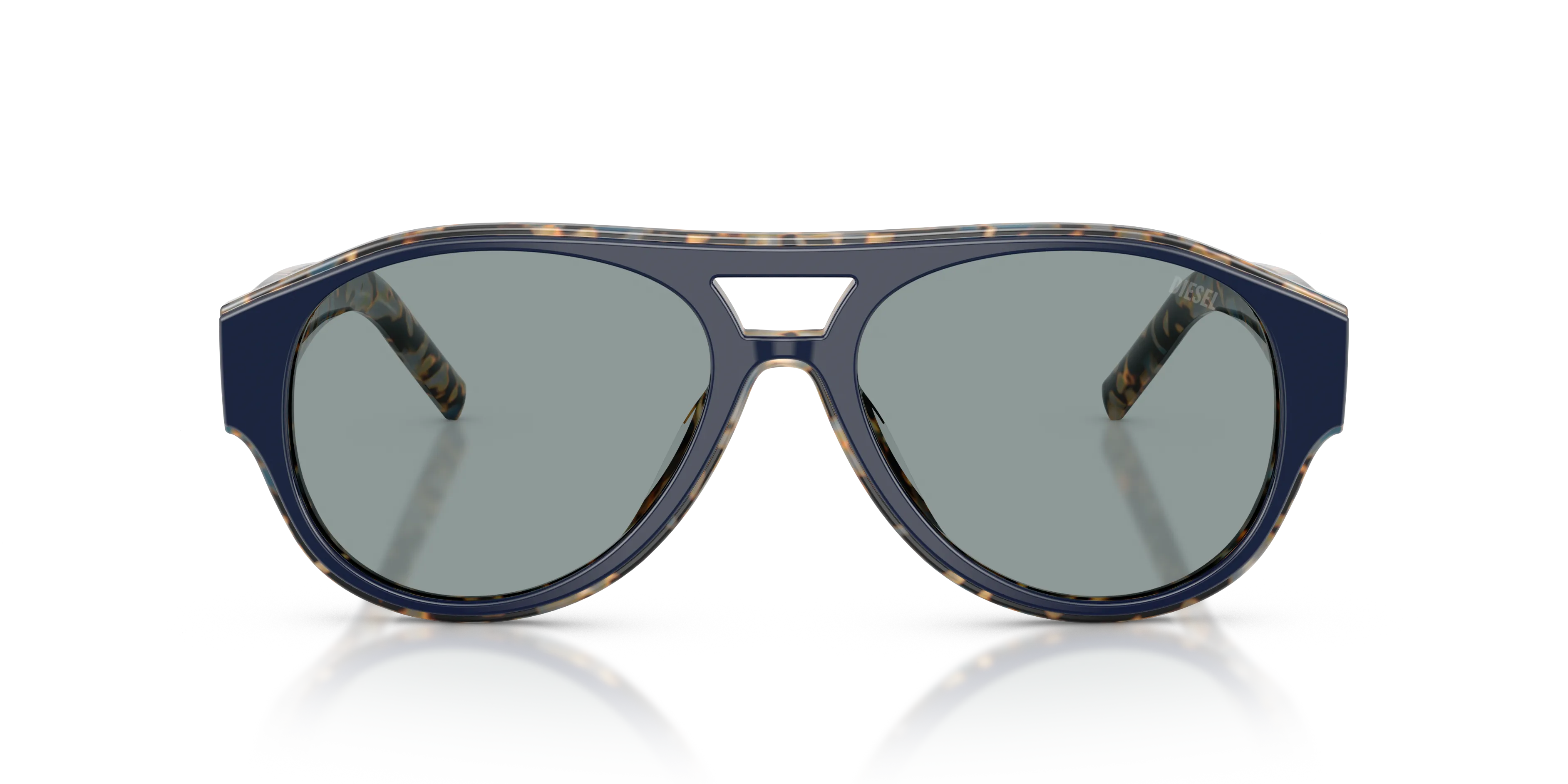 DIESEL DL2023U 2070/1 Occhiali da sole Acetato Blu Grigio Rotonda Normale - immagine 3