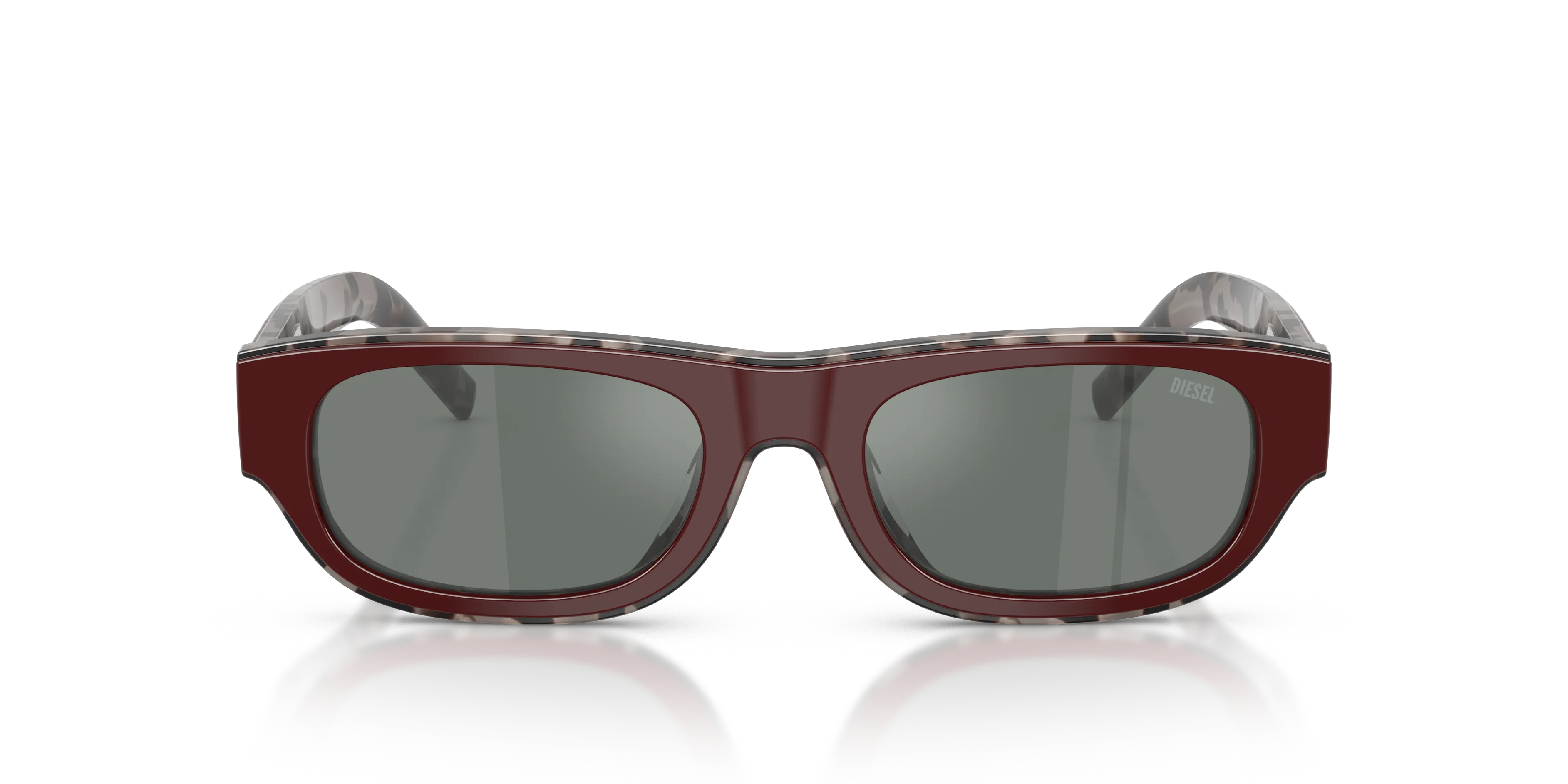 DIESEL DL2022U 20726V Occhiali da sole Acetato Nero Grigio Squadrata Normale - immagine 3