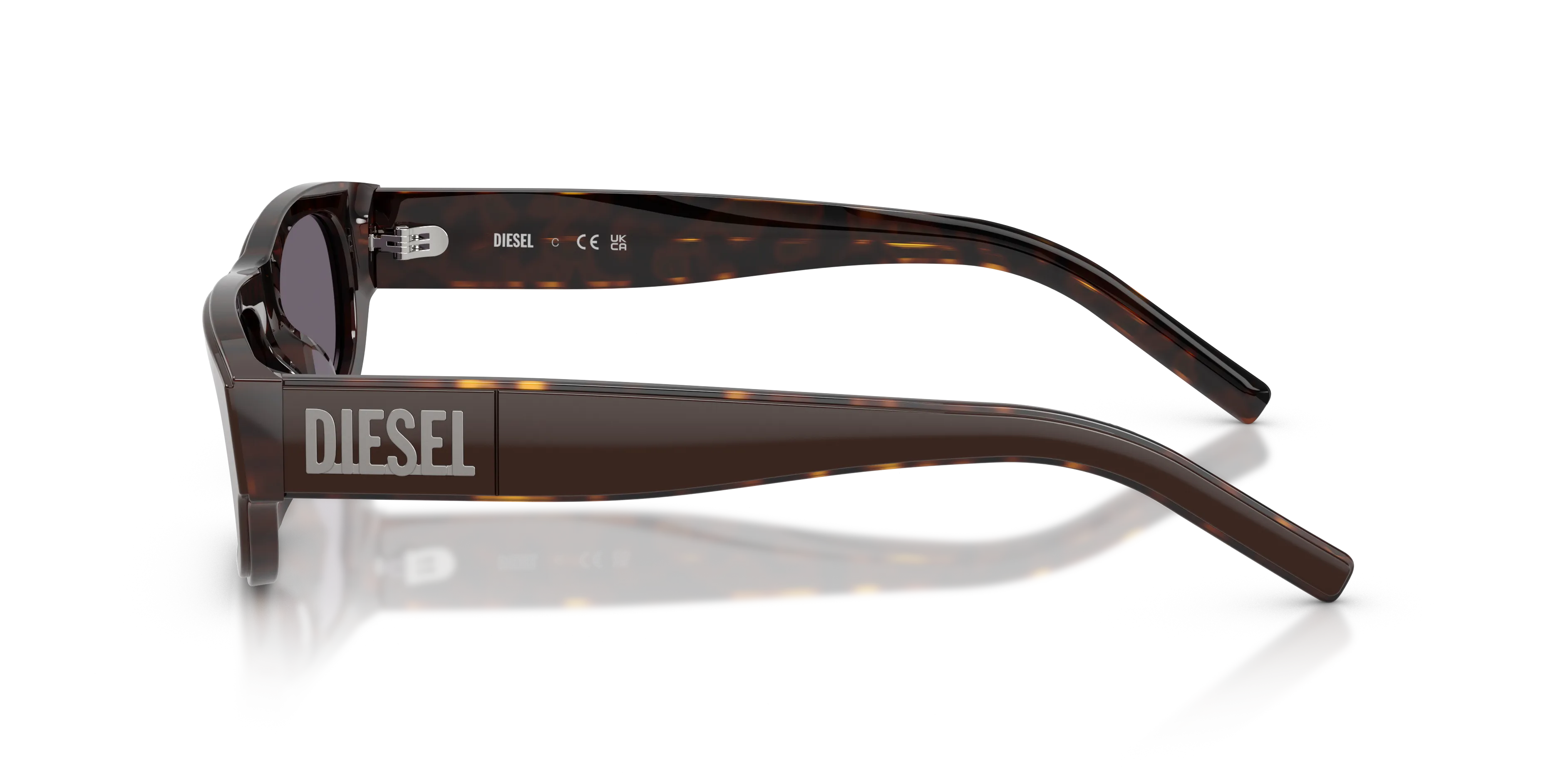 DIESEL DL2022U 20691A Occhiali da sole Acetato Marrone Viola Squadrata Normale - immagine 4
