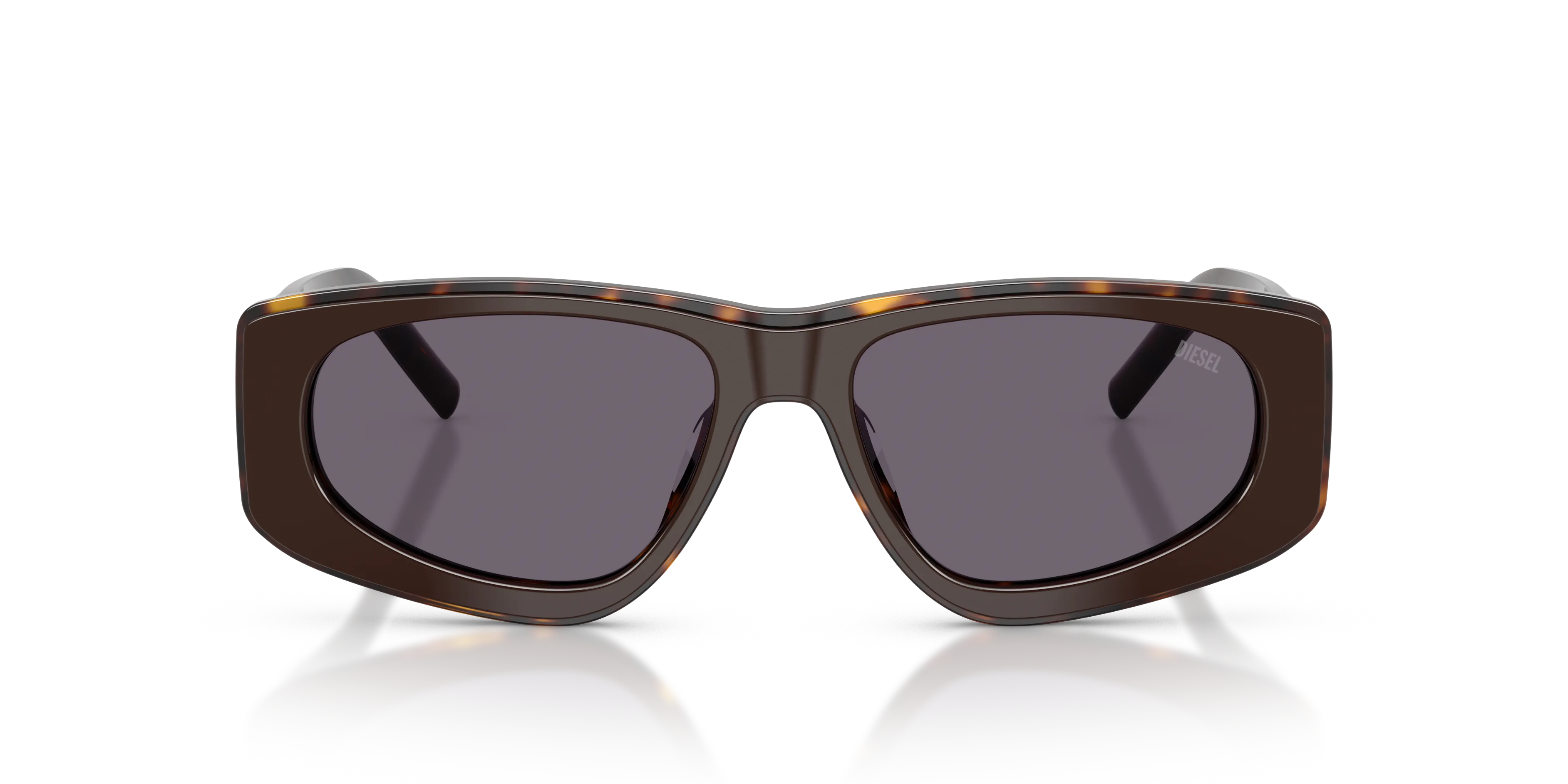 DIESEL DL2021U 20691A Occhiali da sole Acetato Marrone Viola Pillow Normale - immagine 3