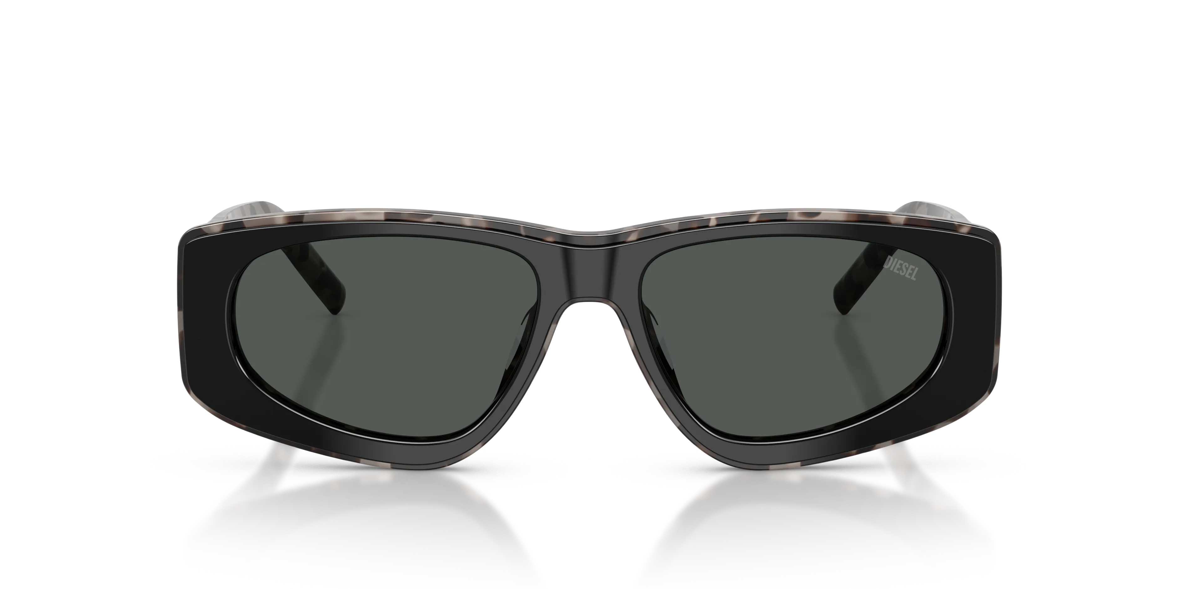 DIESEL DL2021U 206887 Occhiali da sole Acetato Nero Grigio Pillow Normale - immagine 3