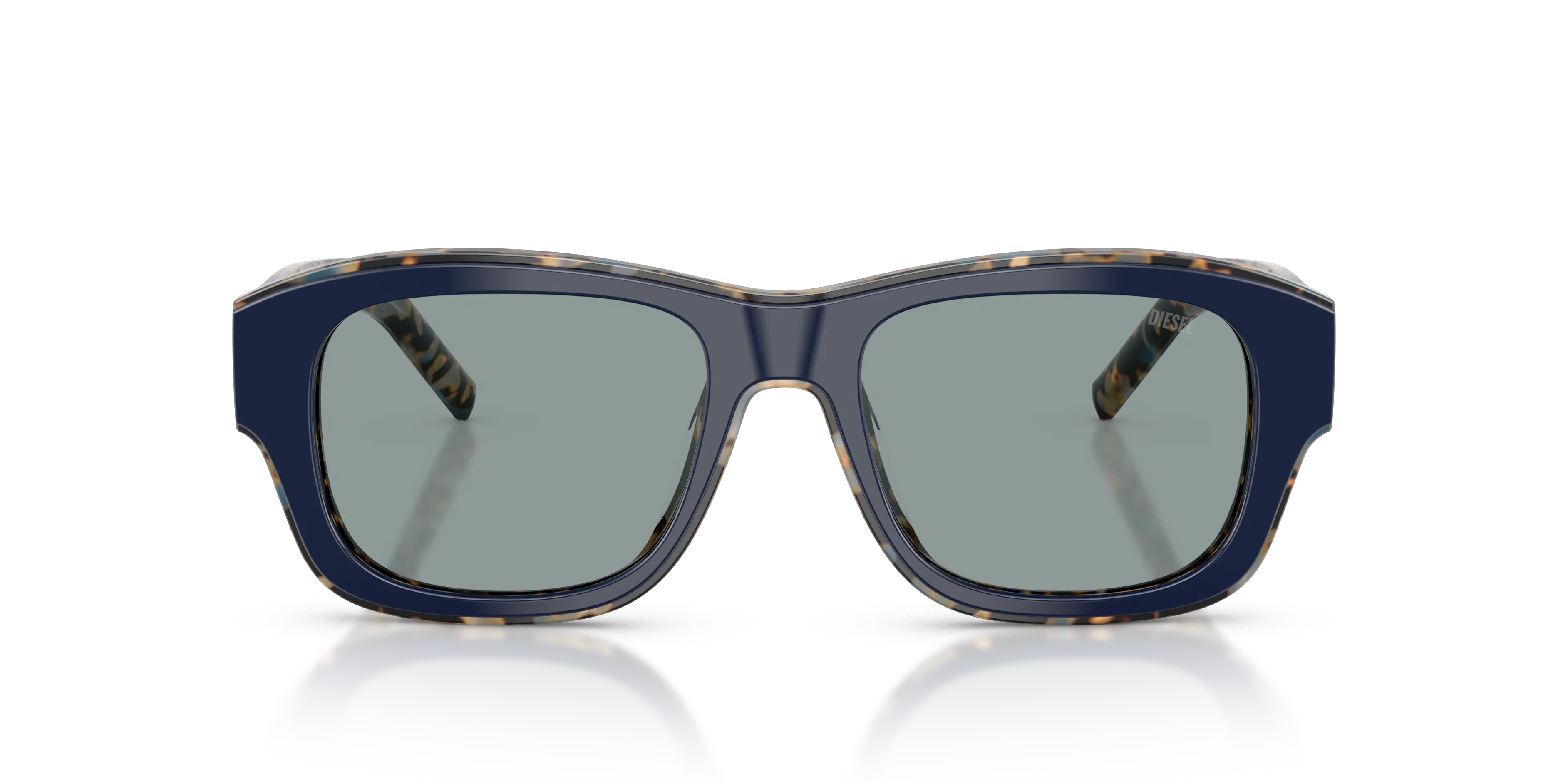 DIESEL DL2020U 2070/1 Occhiali da sole Acetato Blu Grigio Squadrata Normale - immagine 3