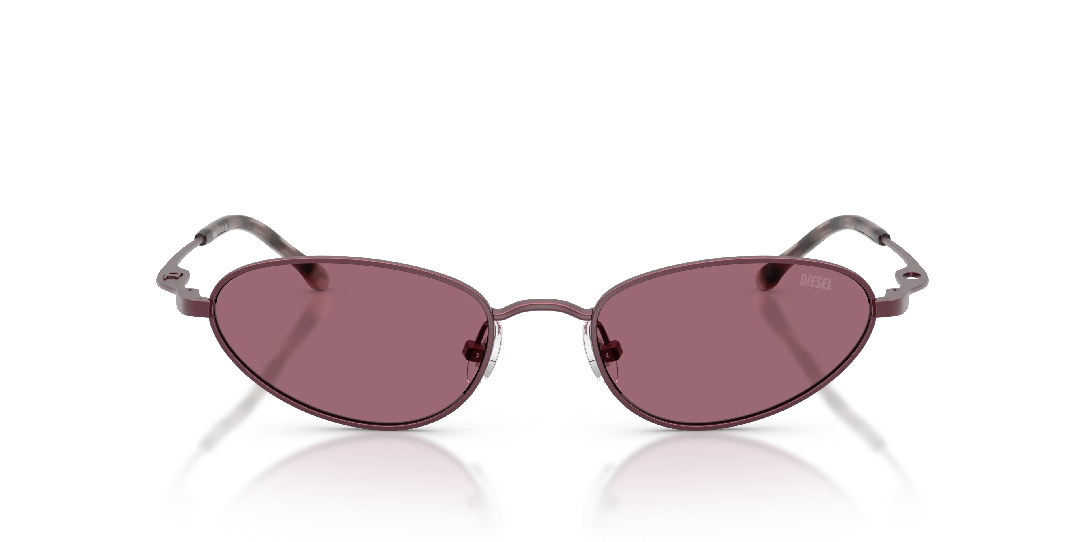 DIESEL DL1024T 10501A Occhiali da sole Titanio Viola Viola Cat Eye Normale - immagine 3