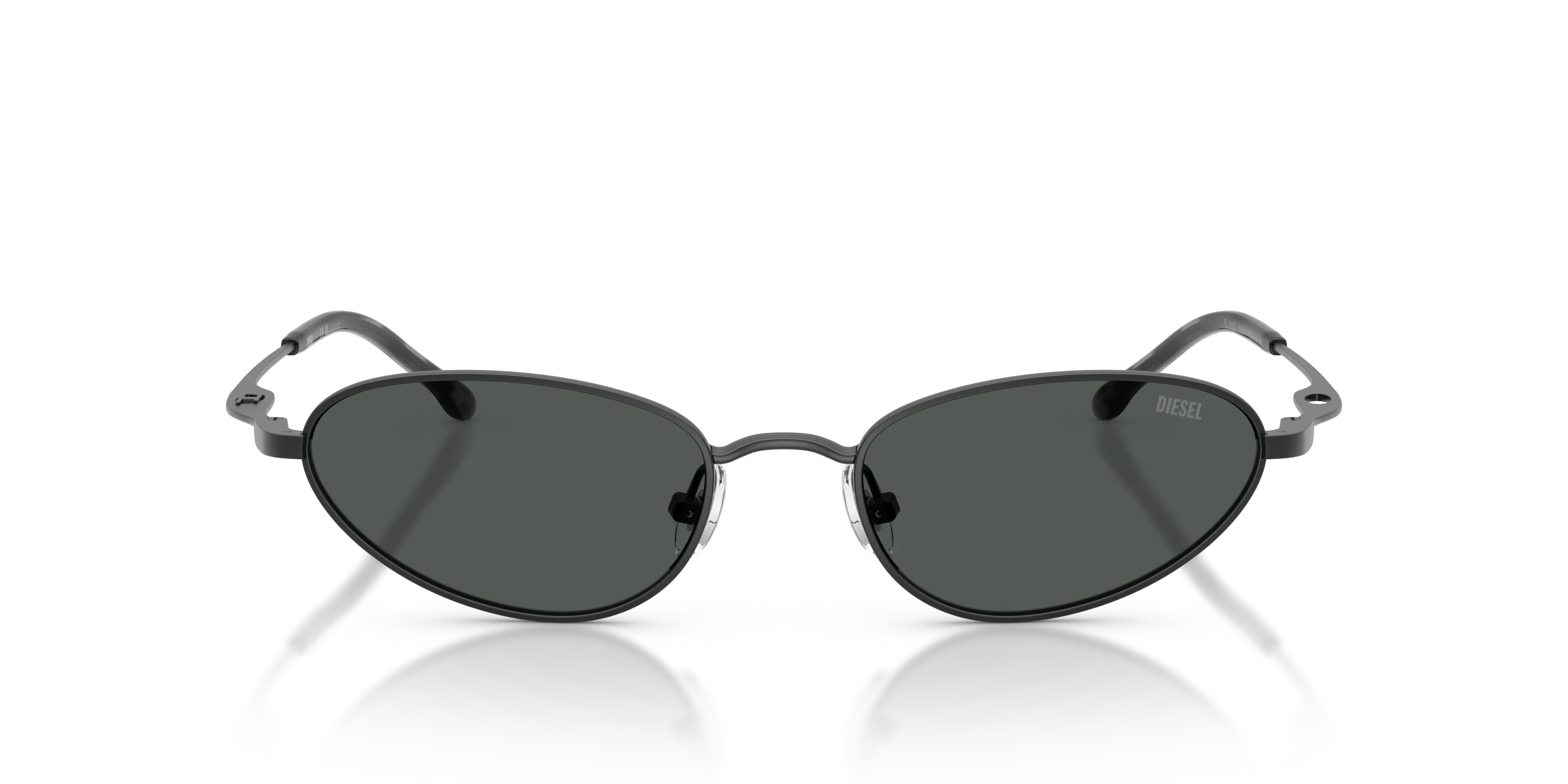 DIESEL DL1024T 104887 Occhiali da sole Titanio Nero Grigio Cat Eye Normale - immagine 3