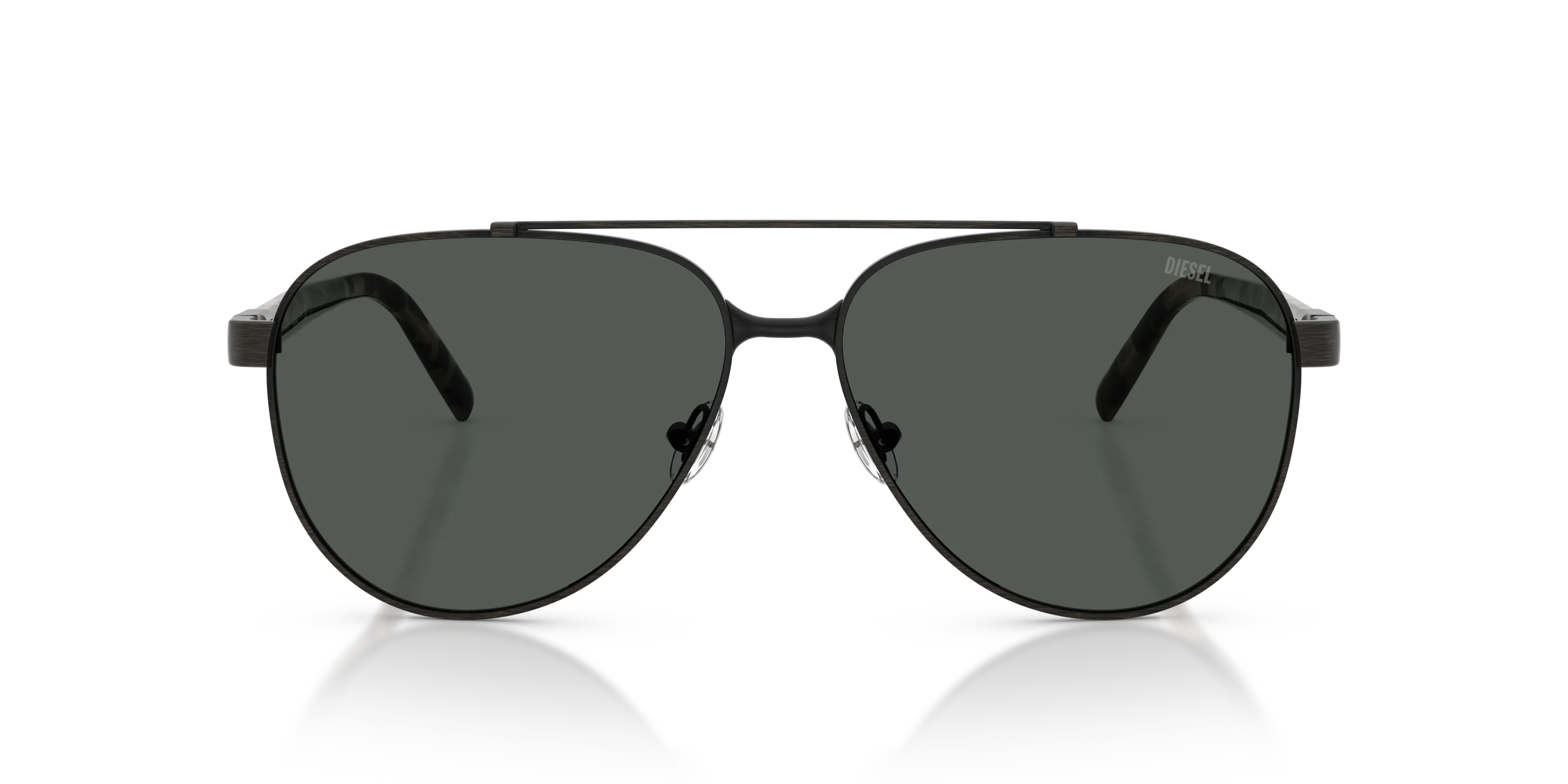 DIESEL DL1021 105387 Occhiali da sole Metallo Grigio Grigio Pilot Normale - immagine 3