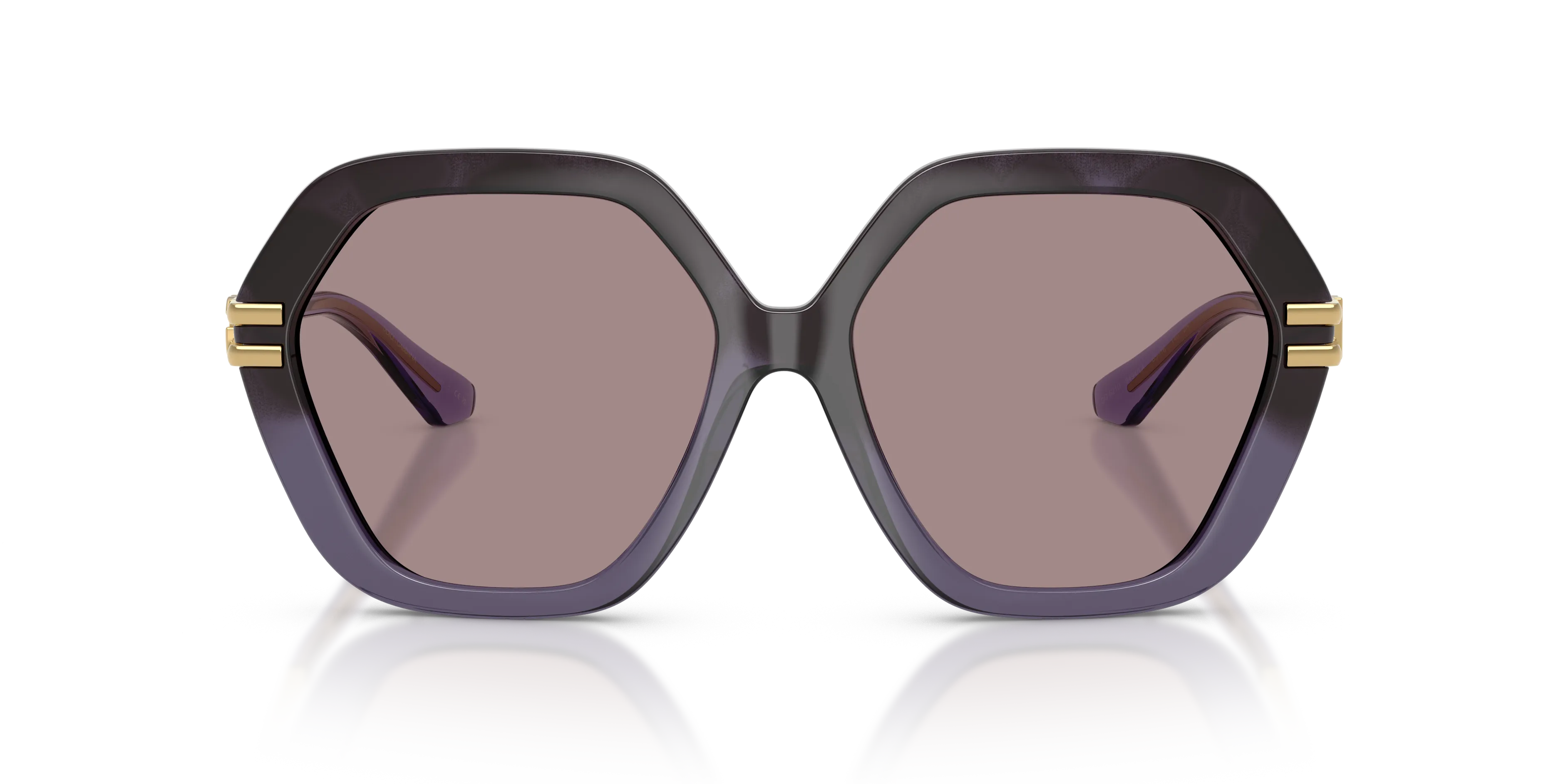 Dolce & Gabbana DG6210 3494LA Occhiali da sole Iniettato Viola Viola Geometrica Normale - immagine 3