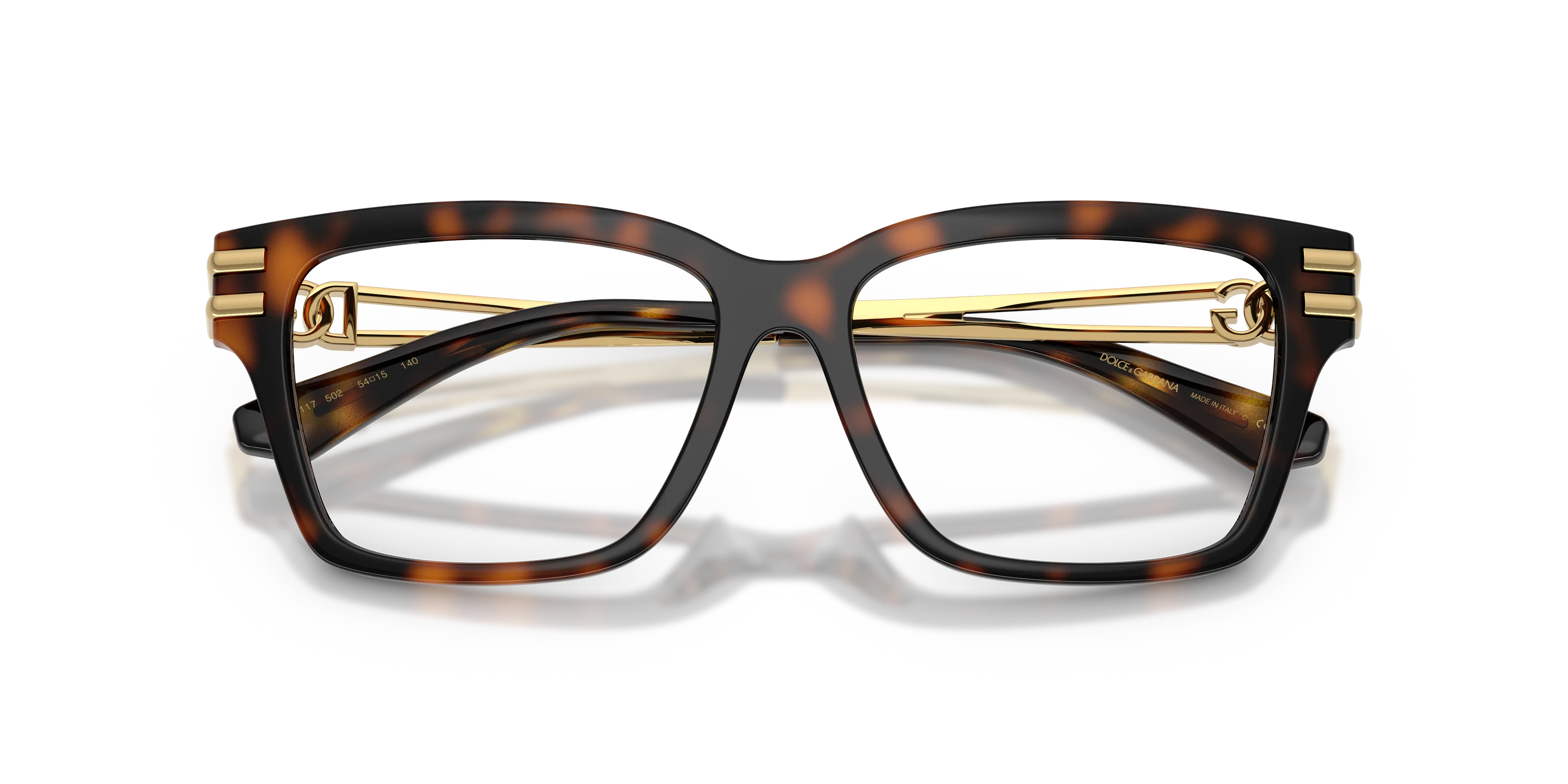 Dolce & Gabbana DG5117 502 Montature da vista Iniettato Tartaruga Trasparente Squadrata Normale - immagine 2