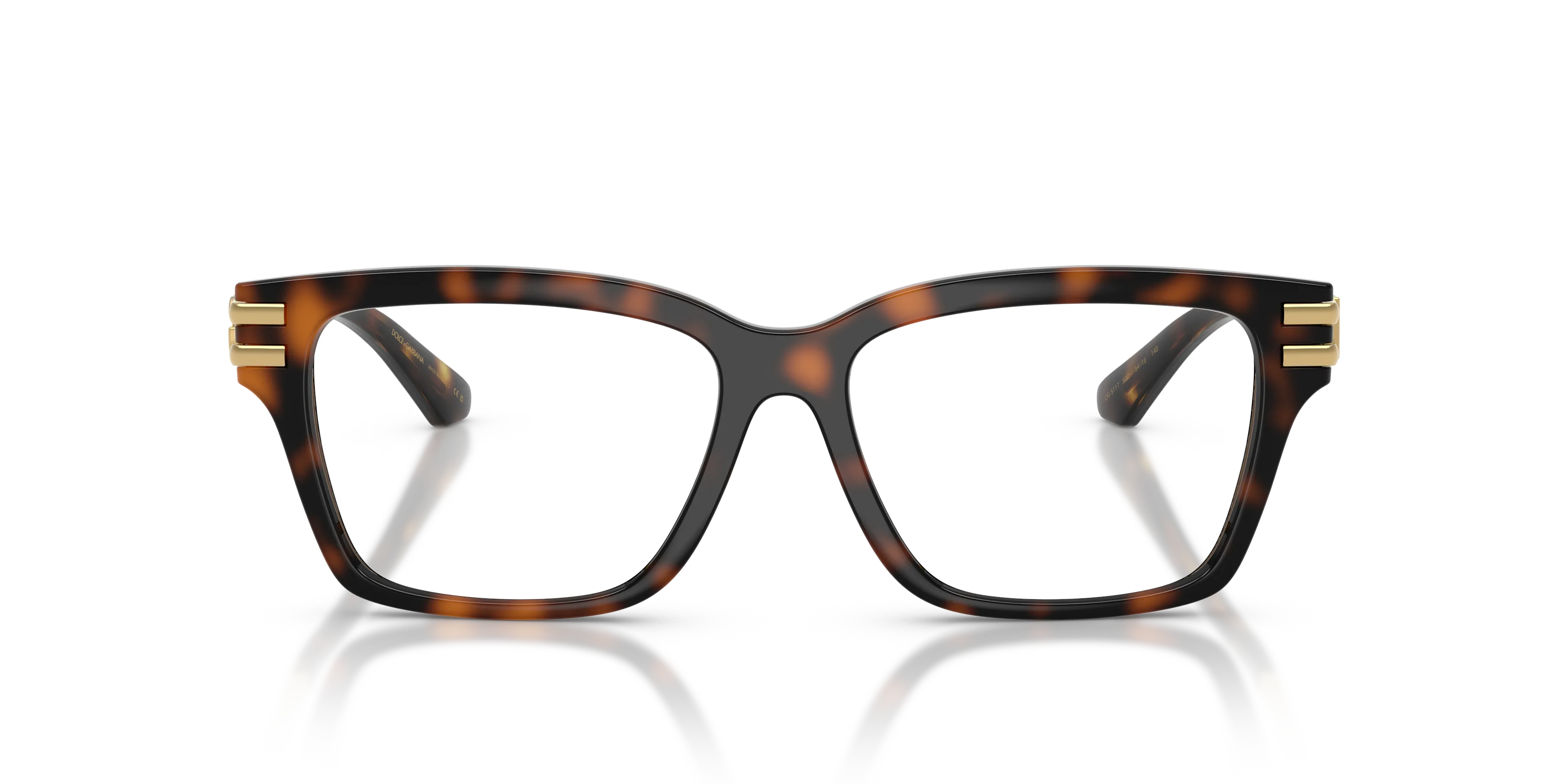 Dolce & Gabbana DG5117 502 Montature da vista Iniettato Tartaruga Trasparente Squadrata Normale - immagine 3