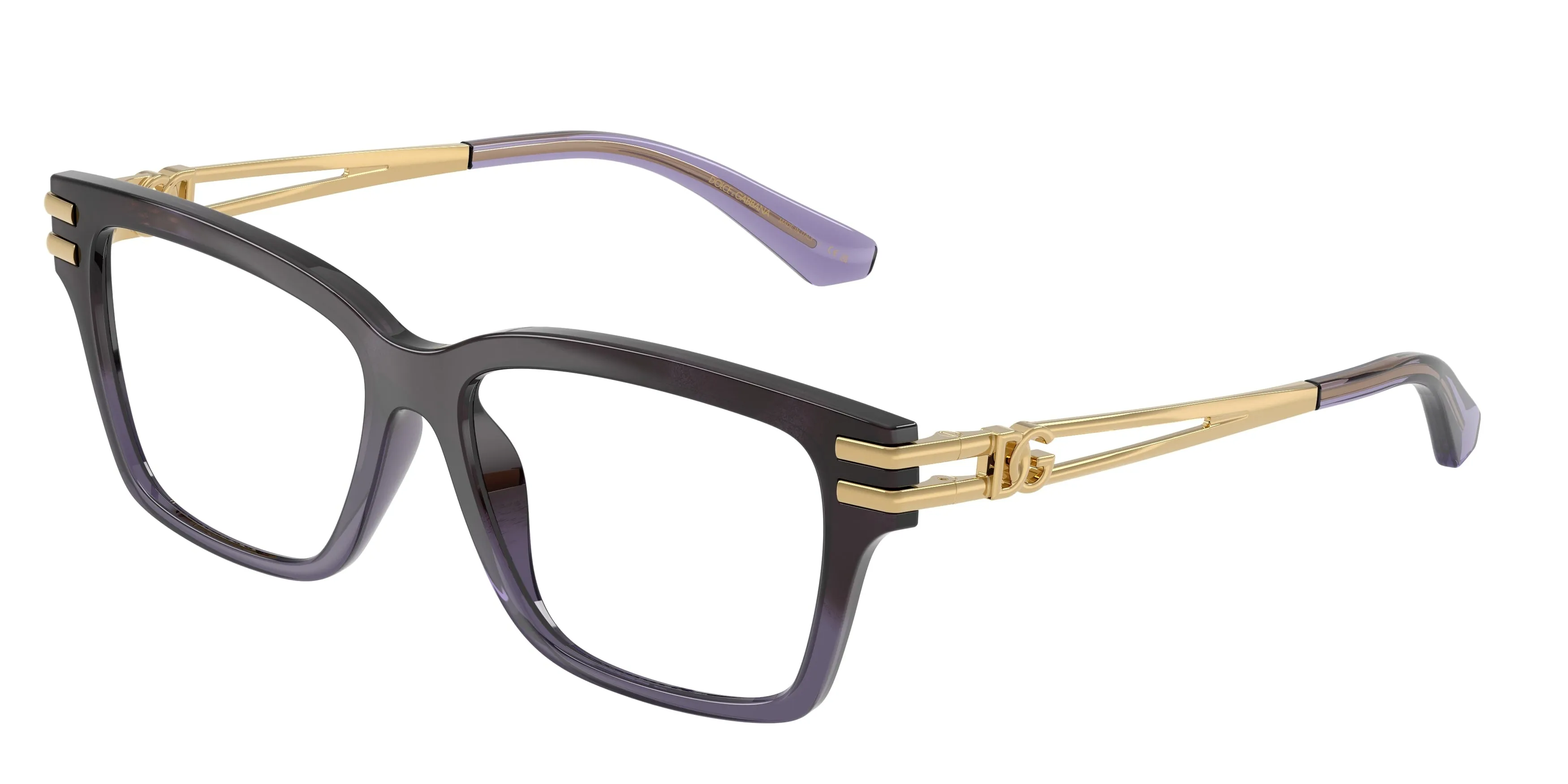 Dolce & Gabbana DG5117 3494 Montature da vista Iniettato Viola Trasparente Squadrata Normale - immagine 1