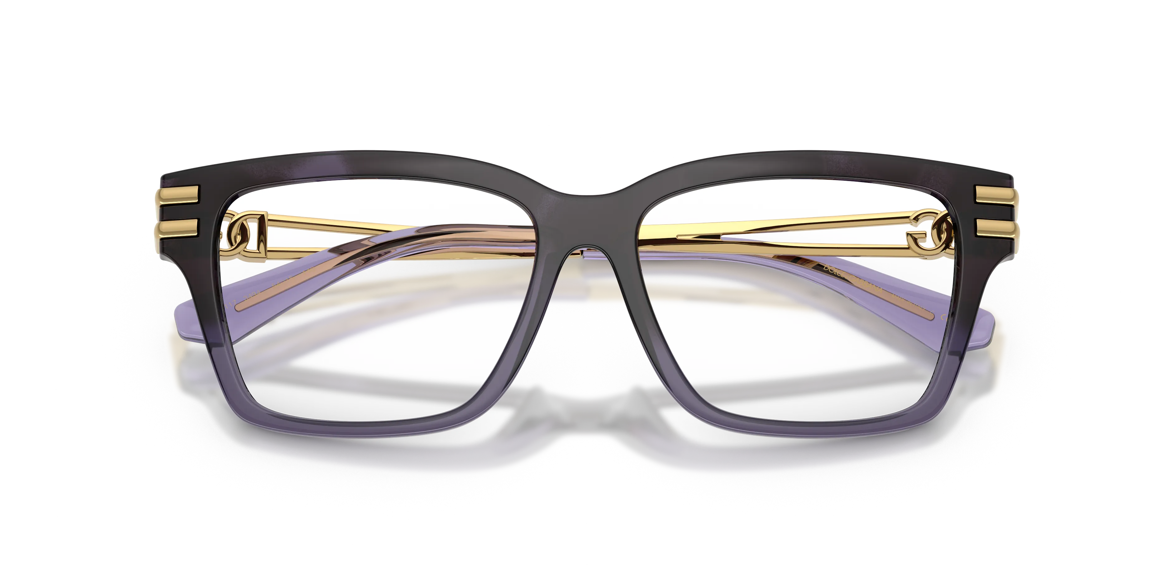 Dolce & Gabbana DG5117 3494 Montature da vista Iniettato Viola Trasparente Squadrata Normale - immagine 2