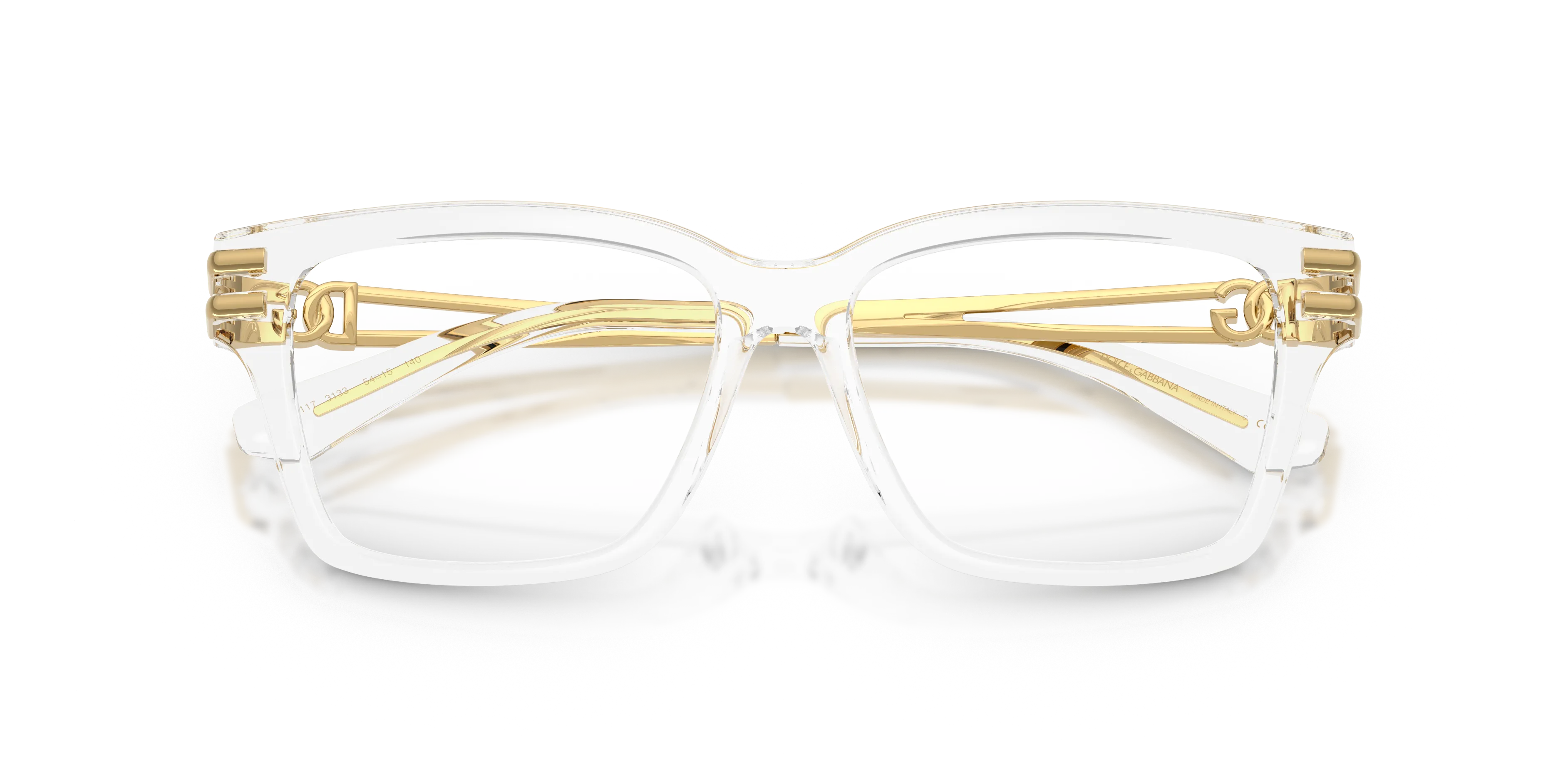 Dolce & Gabbana DG5117 3133 Montature da vista Iniettato Trasparente Trasparente Squadrata Normale - immagine 2