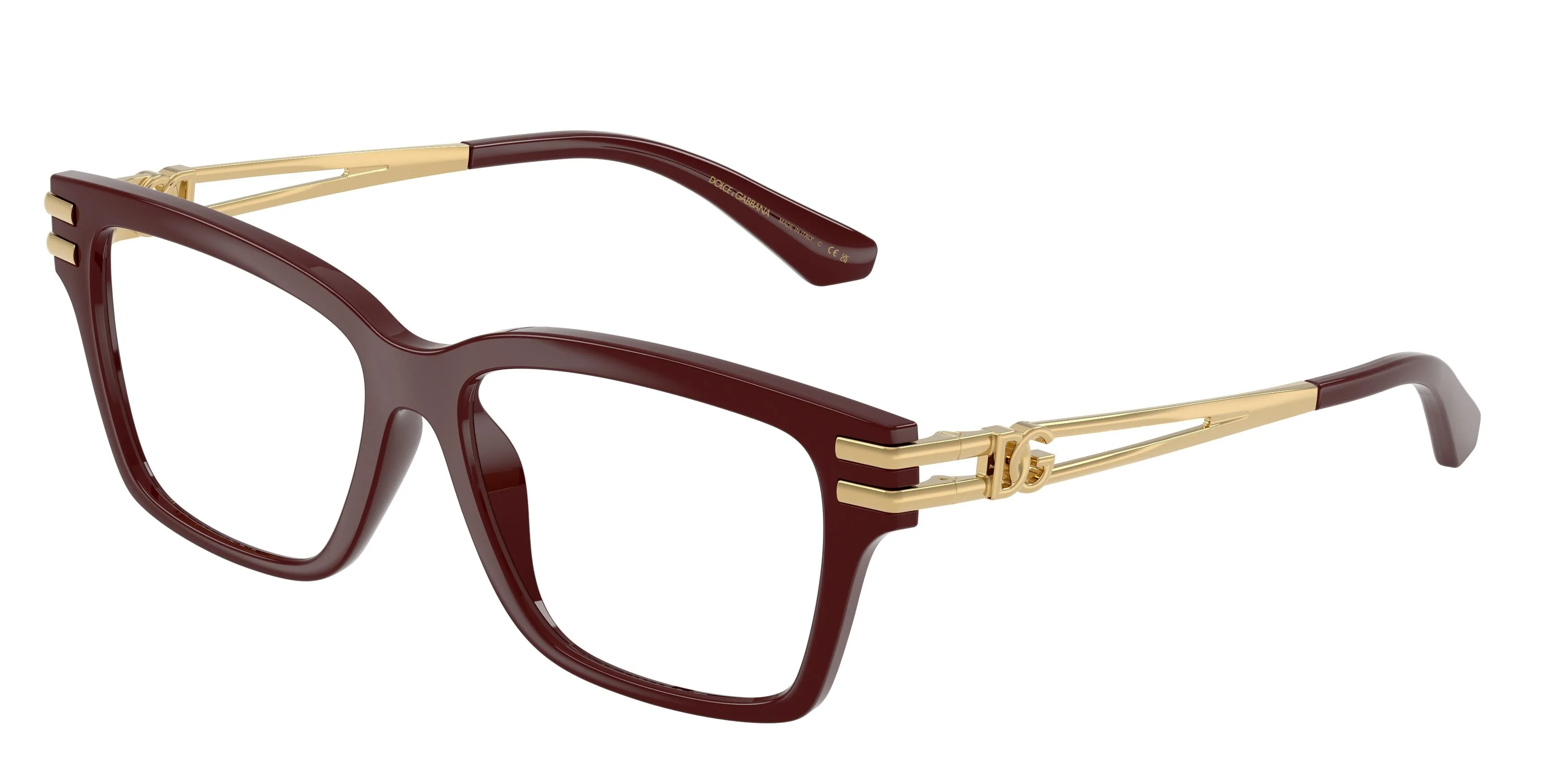Dolce & Gabbana DG5117 3091 Montature da vista Iniettato Rosso Trasparente Squadrata Normale - immagine 1