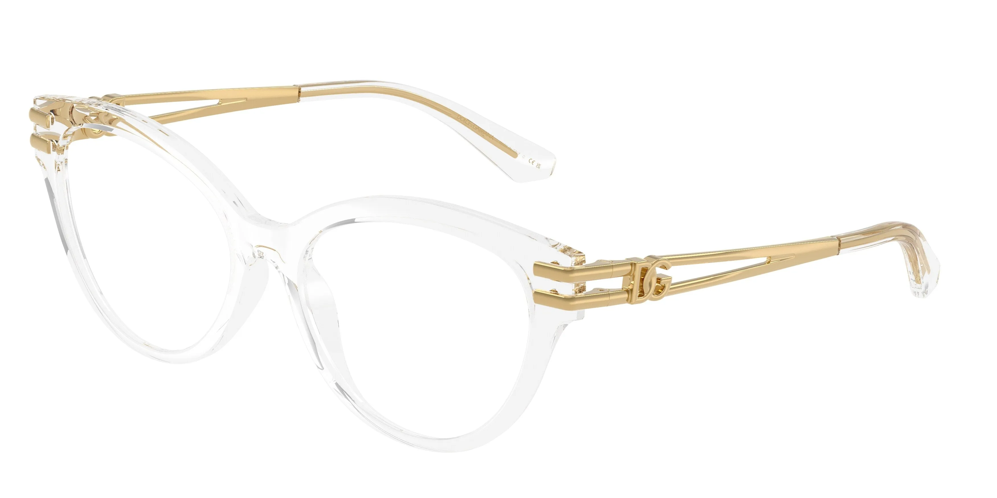 Dolce & Gabbana DG5116 3133 Montature da vista Iniettato Trasparente Trasparente Cat Eye Normale - immagine 1