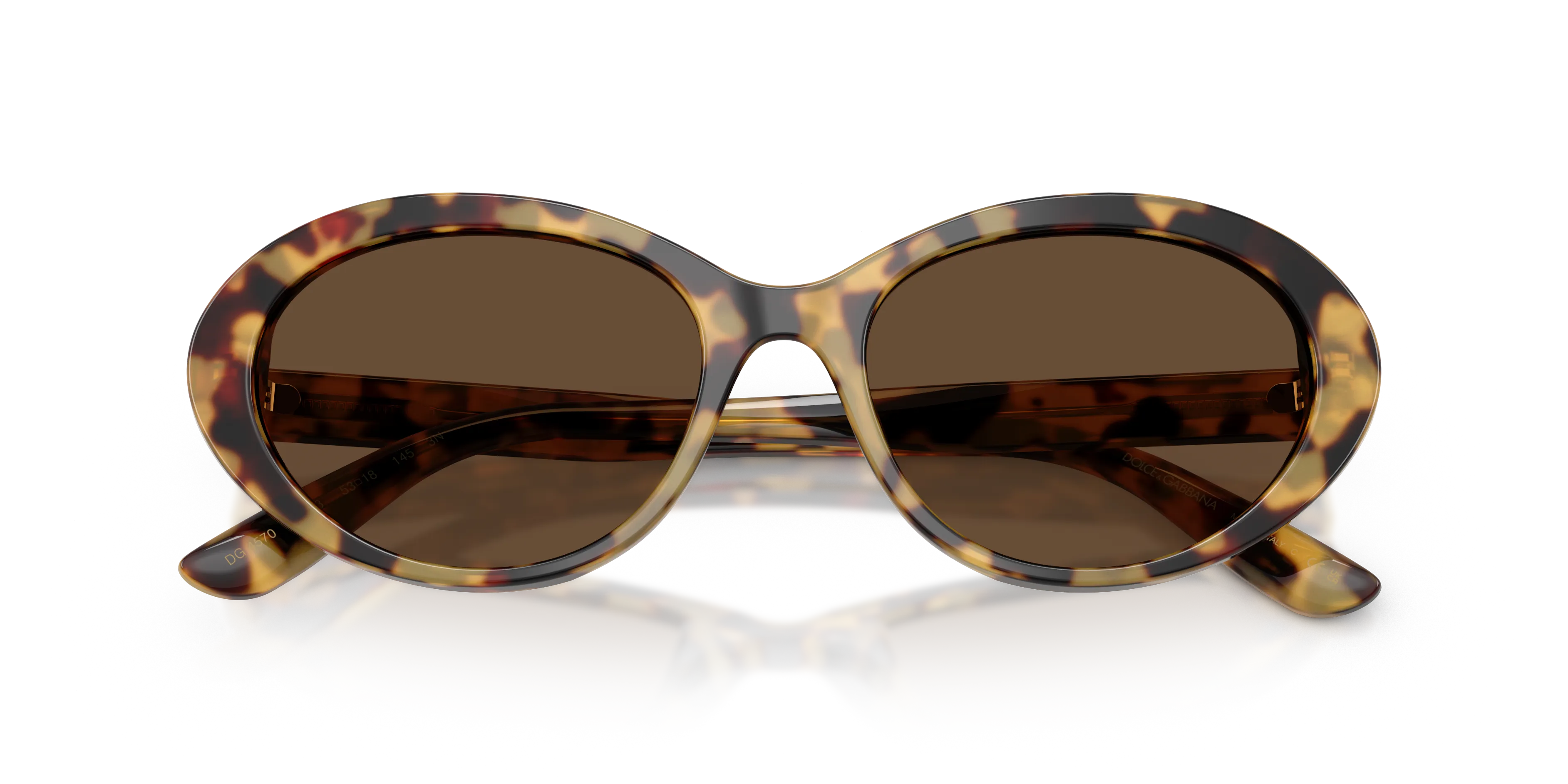 Dolce & Gabbana DG4570 512/73 Occhiali da sole Acetato Tartaruga Marrone Rotonda Normale - immagine 2