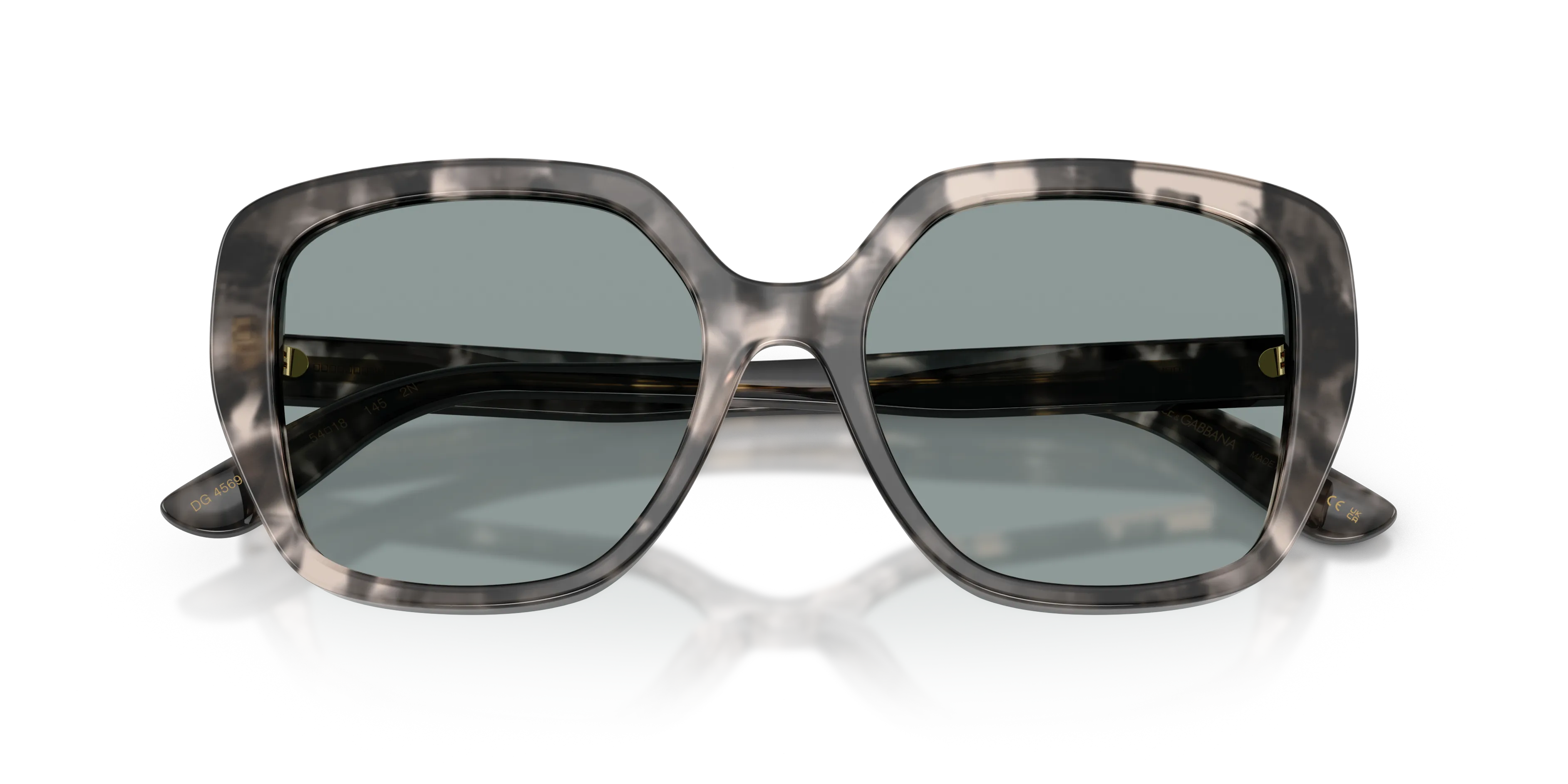Dolce & Gabbana DG4569 3172/1 Occhiali da sole Acetato Tartaruga Grigio Farfalla Normale - immagine 2