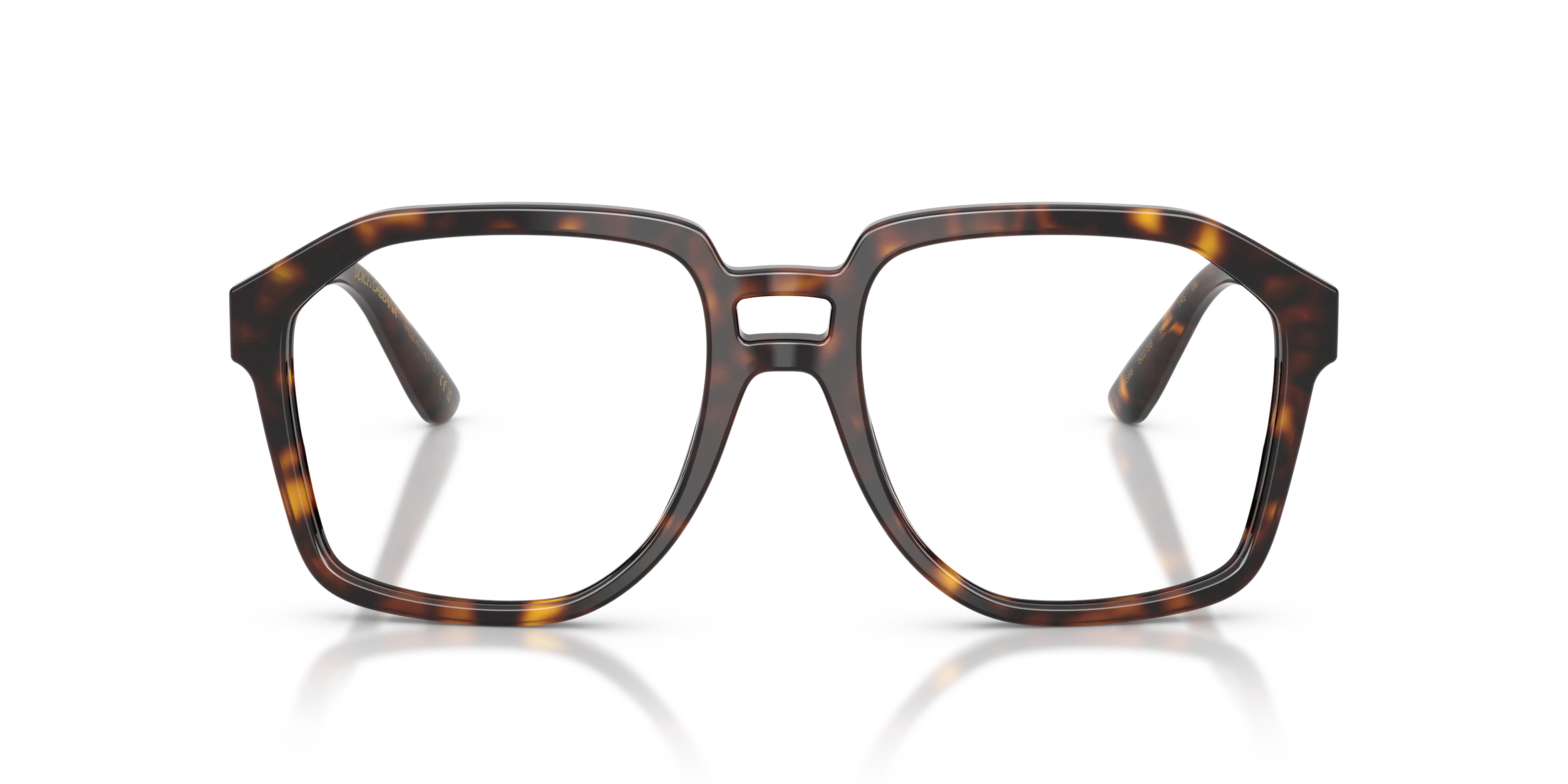 Dolce & Gabbana DG4568 502/SB Montature da vista Acetato Tartaruga Trasparente Pilot Normale - immagine 3
