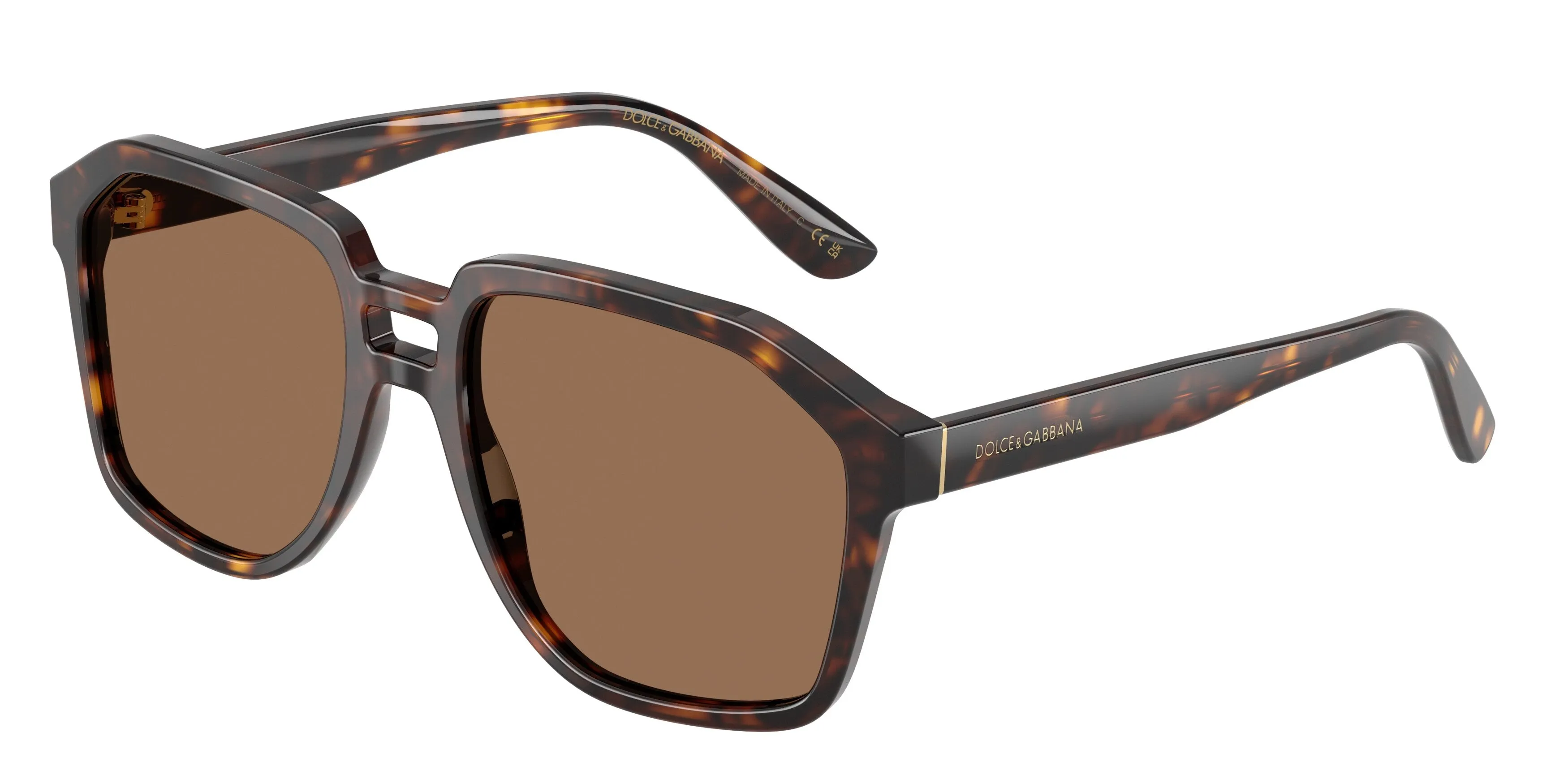 Dolce & Gabbana DG4568 502/73 Occhiali da sole Acetato Tartaruga Marrone Pilot Normale - immagine 1