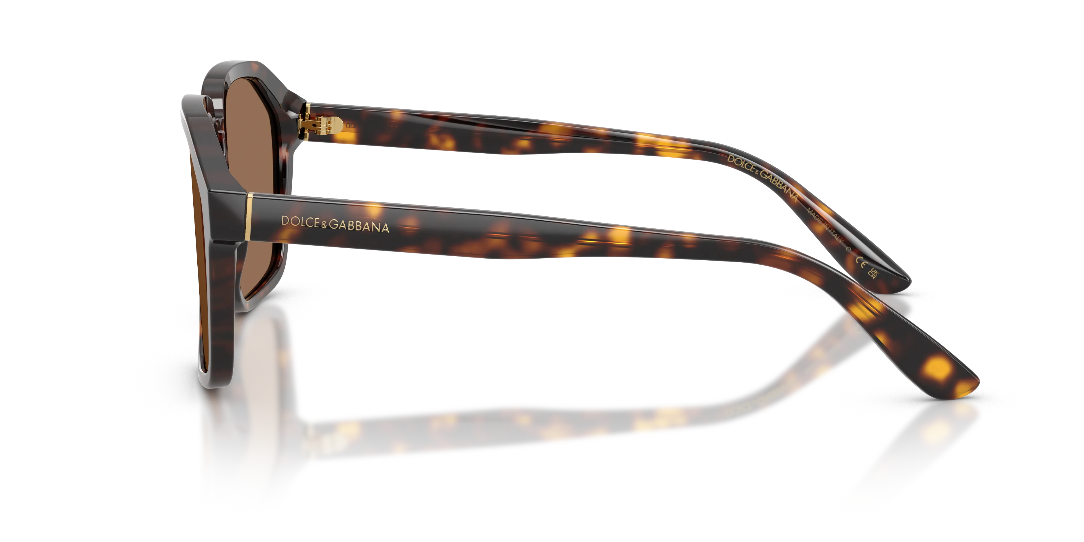 Dolce & Gabbana DG4568 502/73 Occhiali da sole Acetato Tartaruga Marrone Pilot Normale - immagine 4
