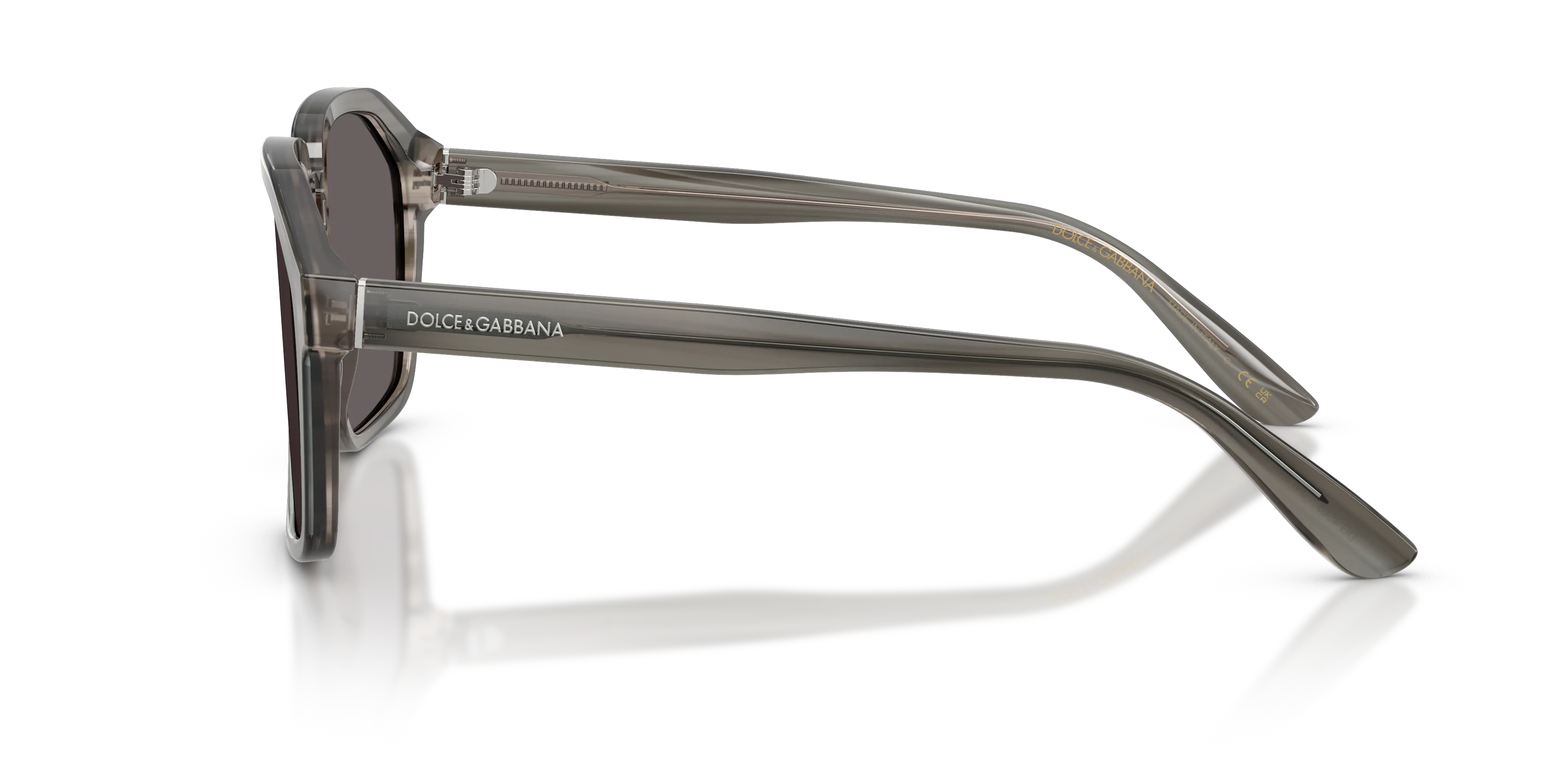 Dolce & Gabbana DG4568 347987 Occhiali da sole Acetato Grigio Grigio Pilot Normale - immagine 4