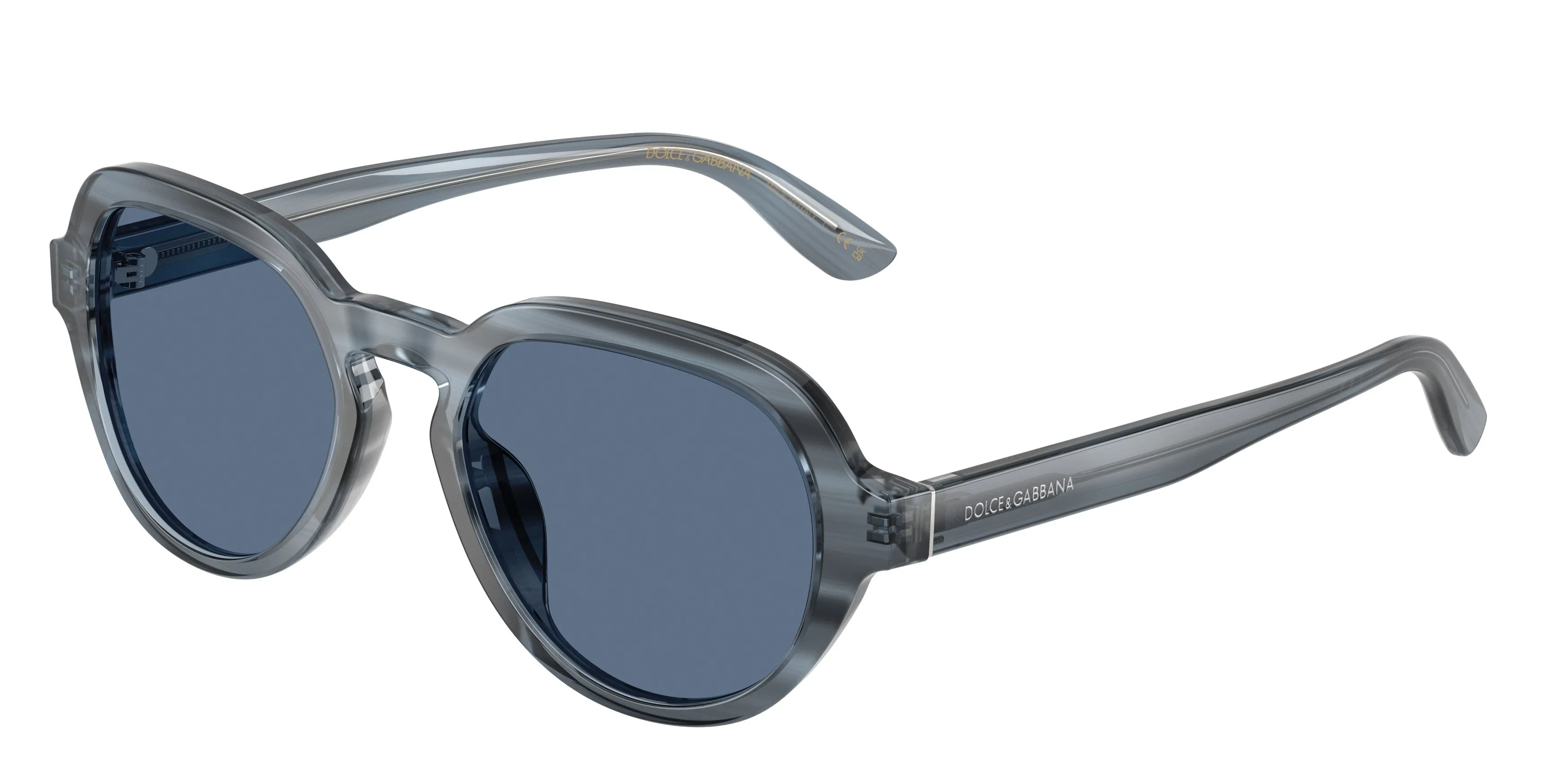 Dolce & Gabbana DG4567 348280 Occhiali da sole Acetato Blu Blu Pantos Normale - immagine 1