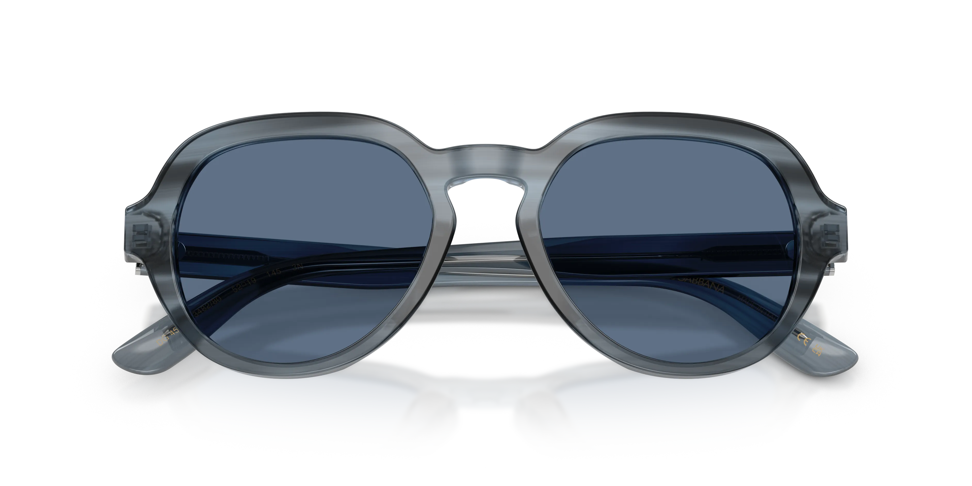 Dolce & Gabbana DG4567 348280 Occhiali da sole Acetato Blu Blu Pantos Normale - immagine 2