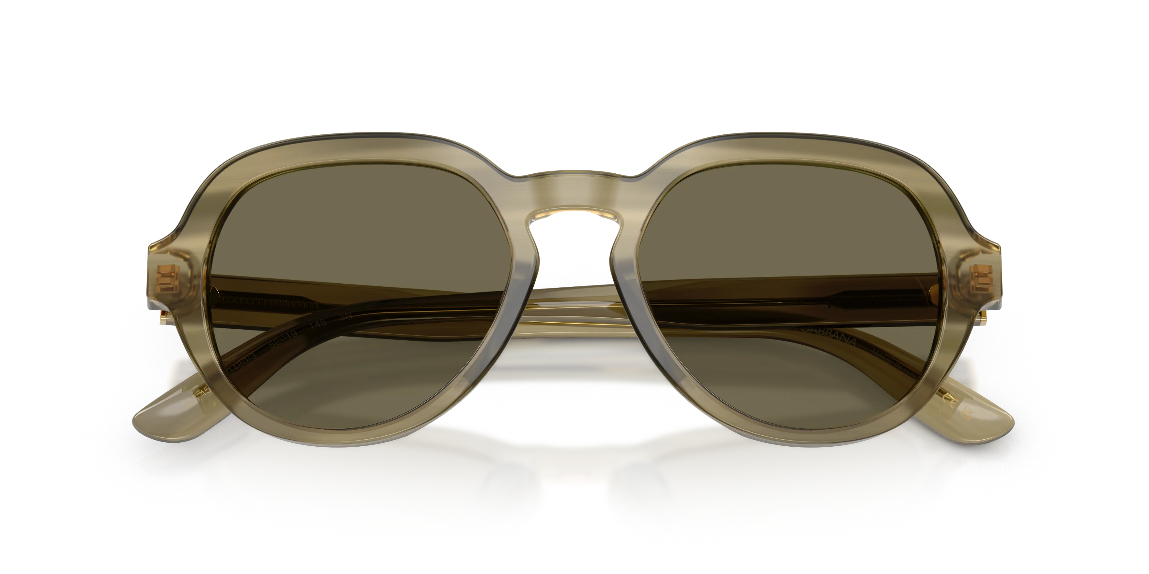 Dolce & Gabbana DG4567 3480/3 Occhiali da sole Acetato Verde Marrone Pantos Normale - immagine 2