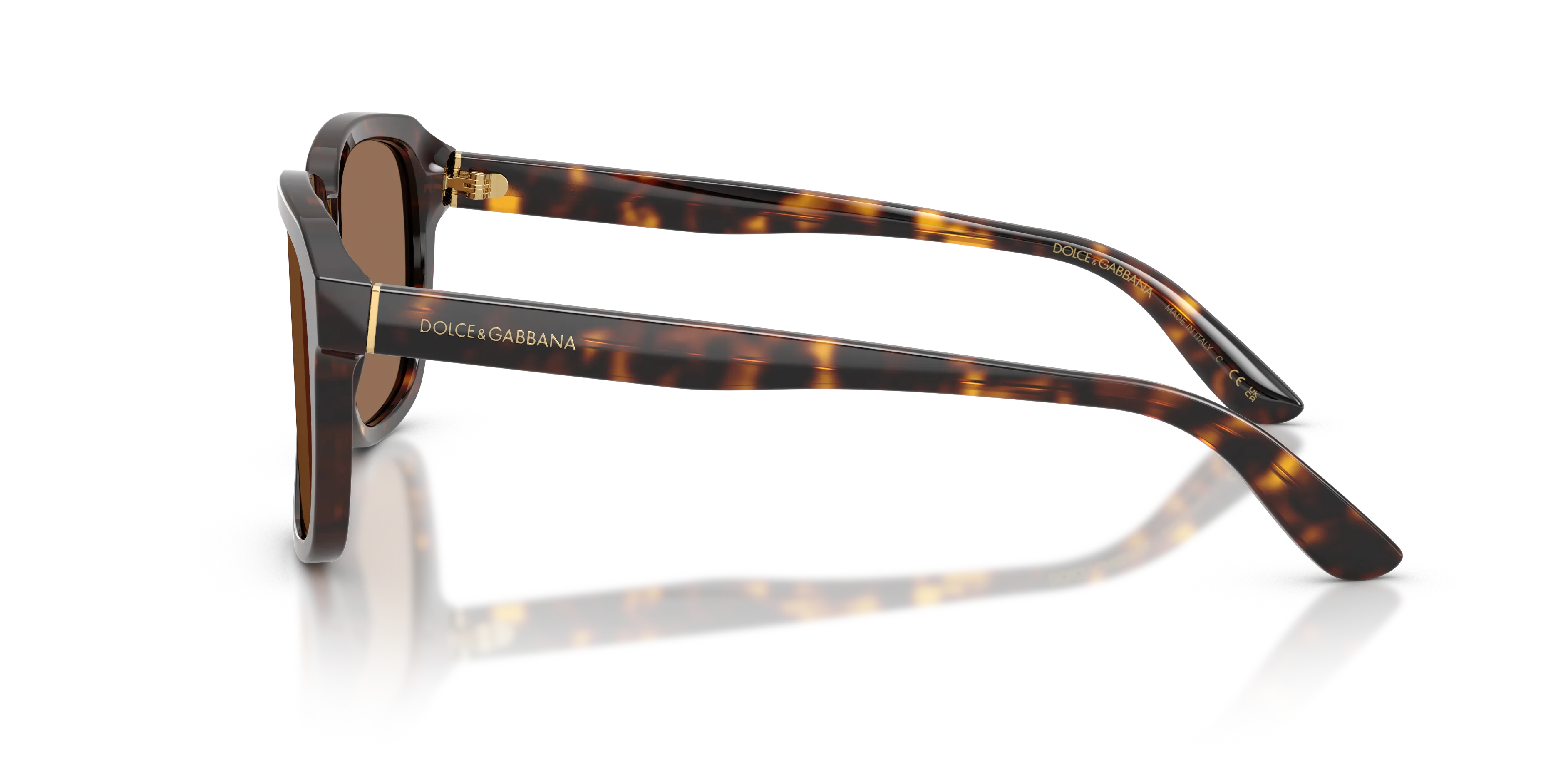 Dolce & Gabbana DG4566 502/73 Occhiali da sole Acetato Tartaruga Marrone Squadrata Normale - immagine 4