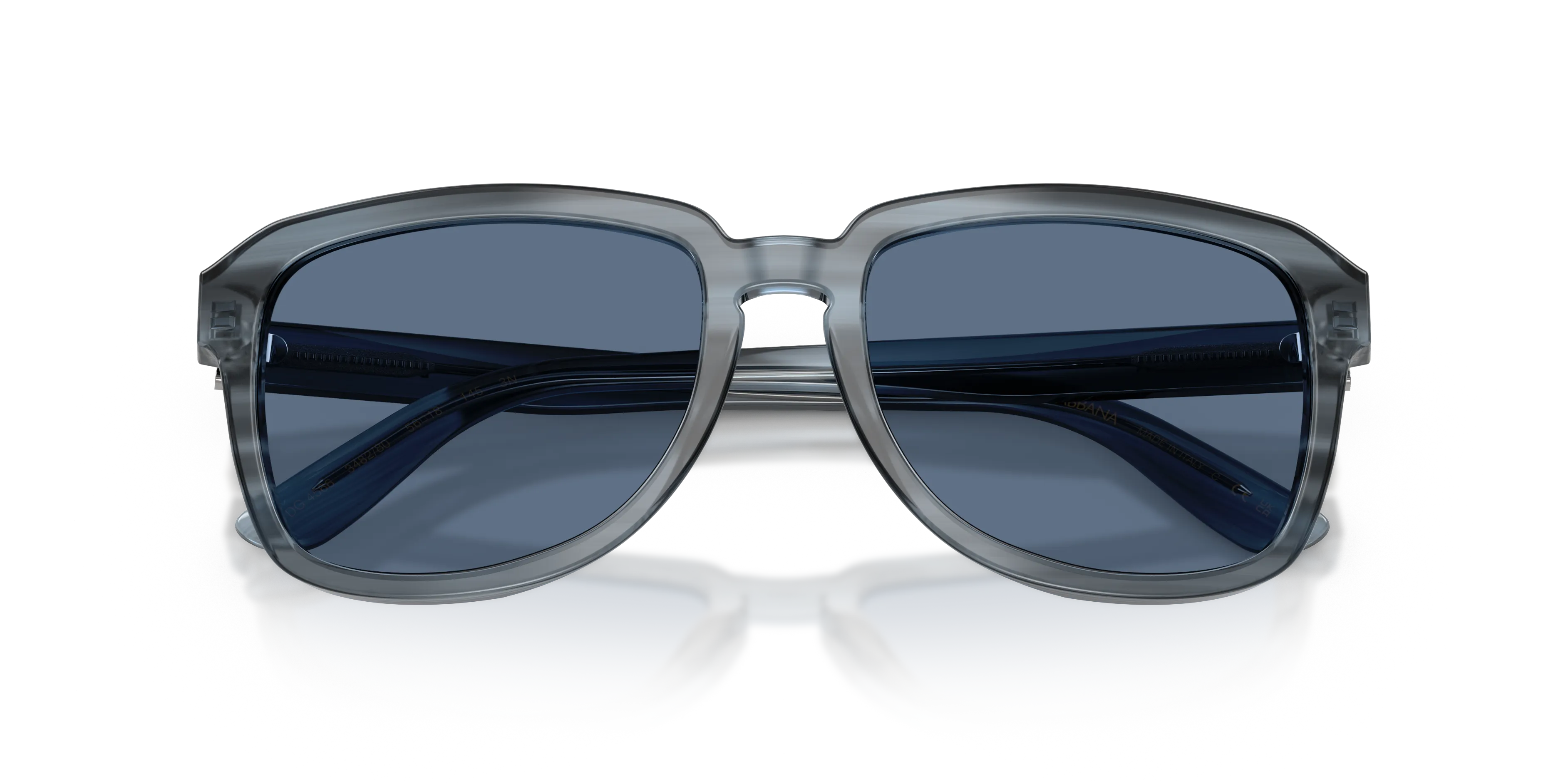 Dolce & Gabbana DG4566 348280 Occhiali da sole Acetato Blu Blu Squadrata Normale - immagine 2