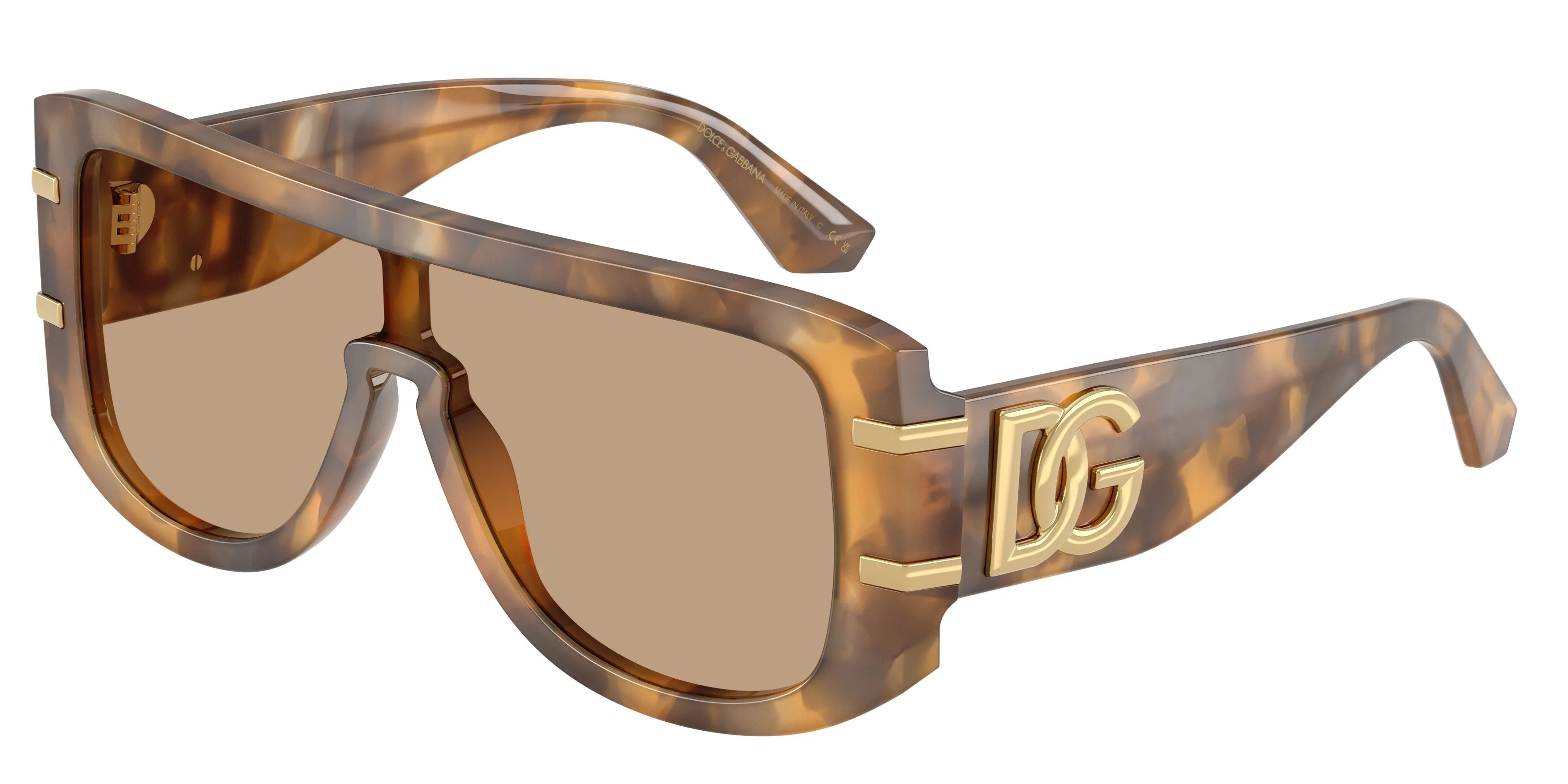 Dolce & Gabbana DG4565 349663 Occhiali da sole Acetato Tartaruga Marrone Squadrata Normale - immagine 1