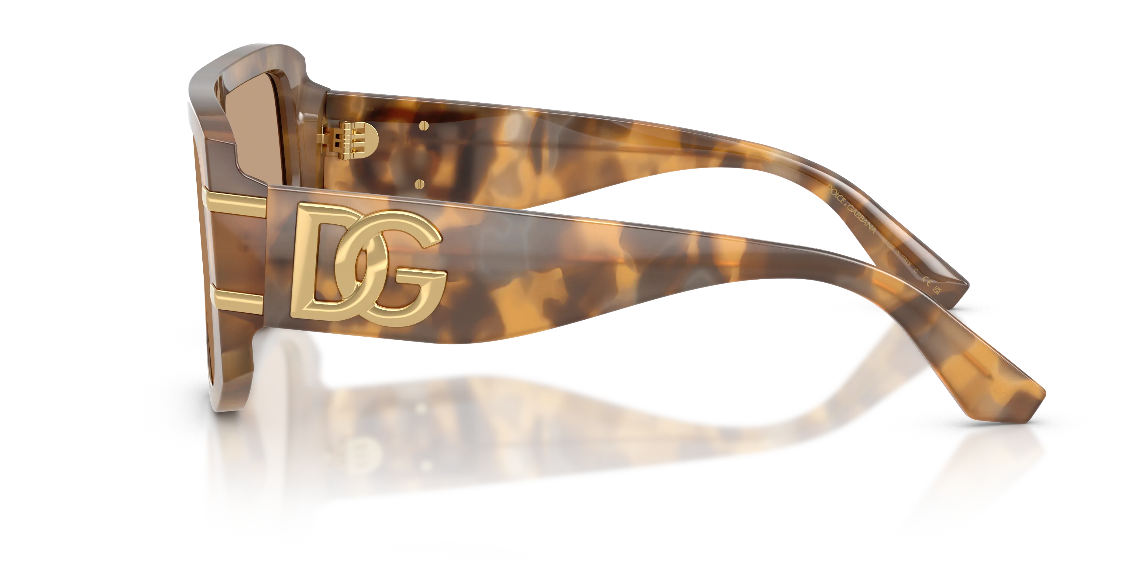 Dolce & Gabbana DG4565 349663 Occhiali da sole Acetato Tartaruga Marrone Squadrata Normale - immagine 4