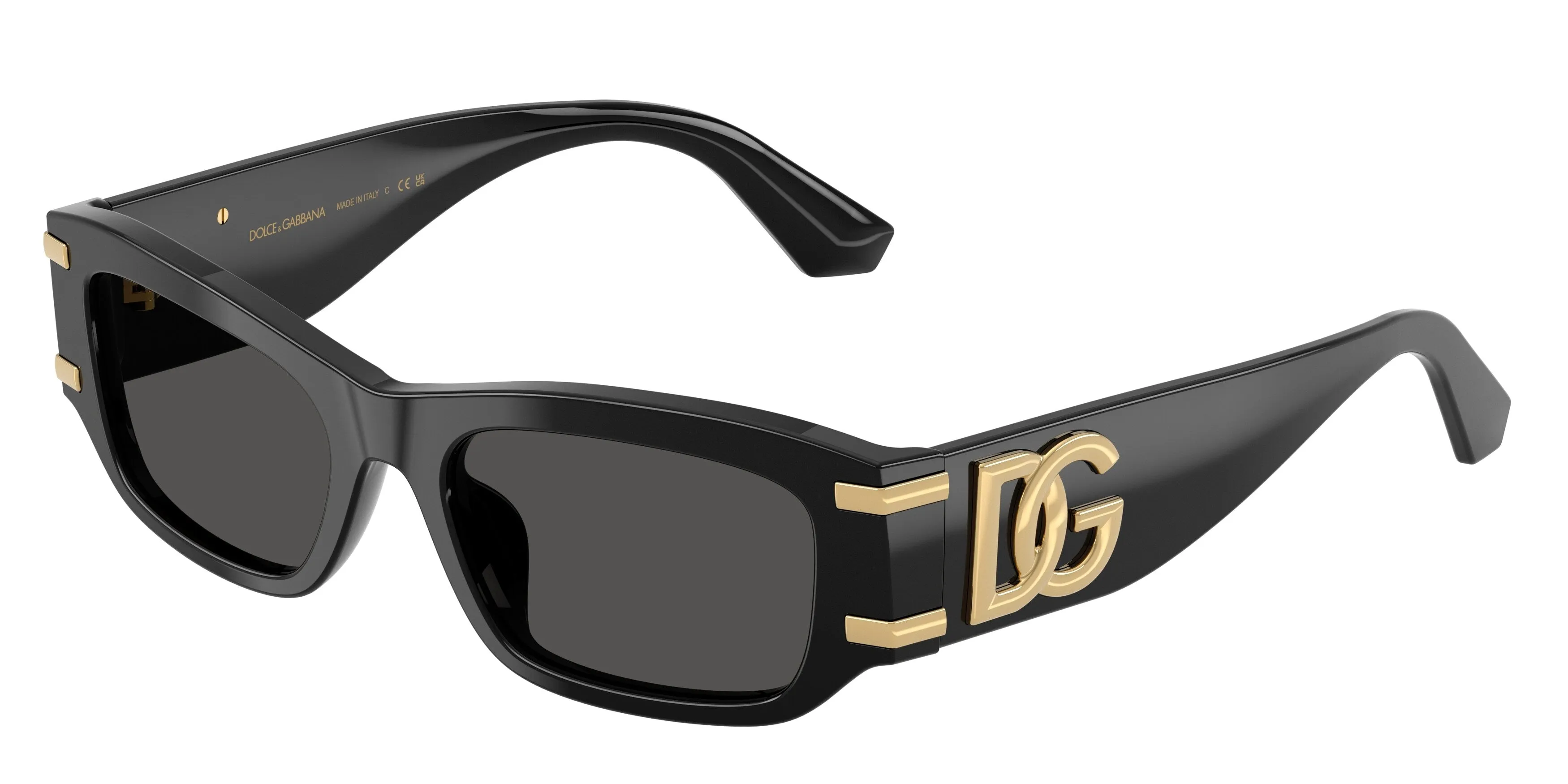 Dolce & Gabbana DG4564 501/87 Occhiali da sole Acetato Nero Grigio Squadrata Normale - immagine 1