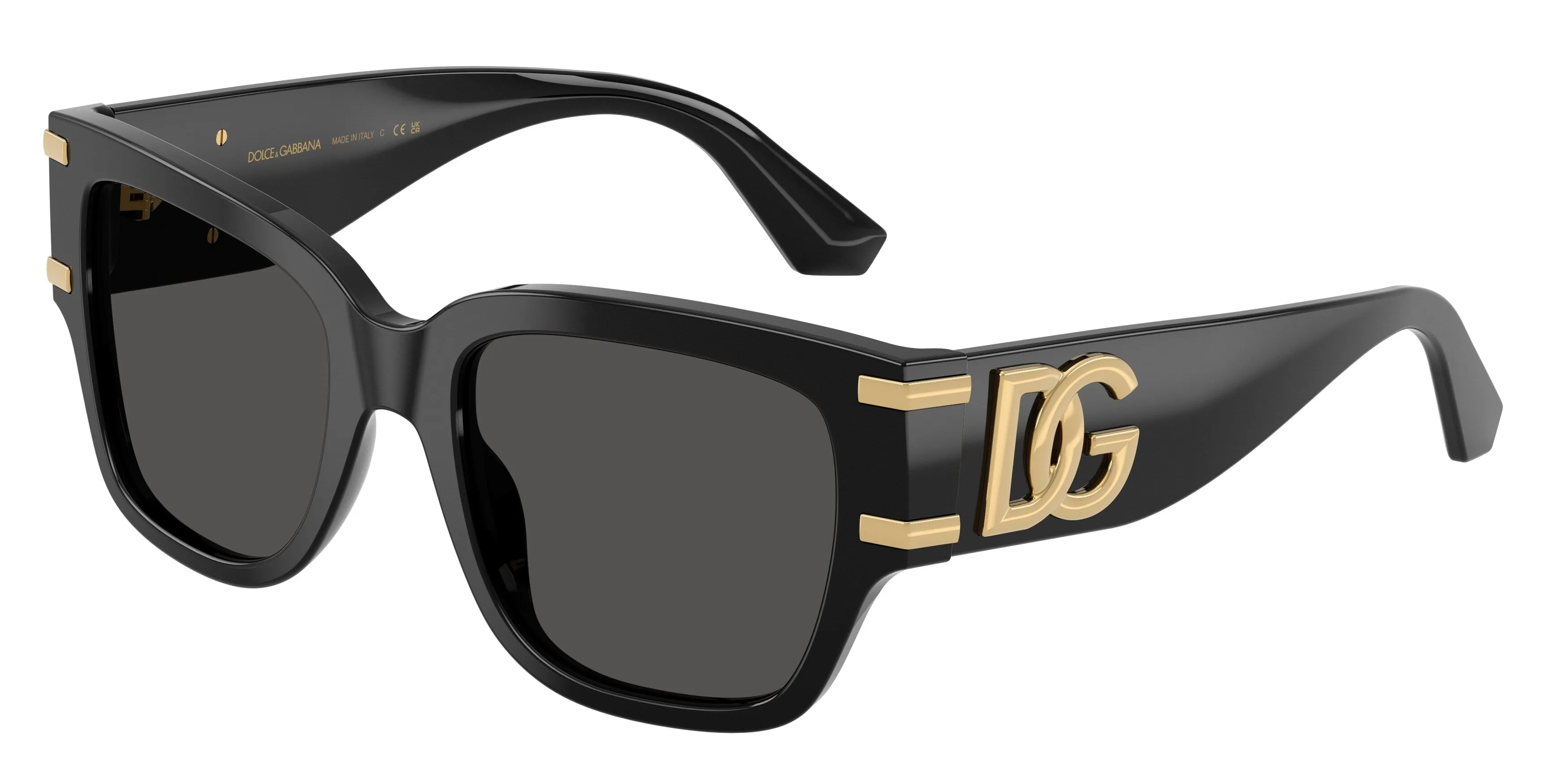 Dolce & Gabbana DG4563 501/87 Occhiali da sole Acetato Nero Grigio Squadrata Normale - immagine 1