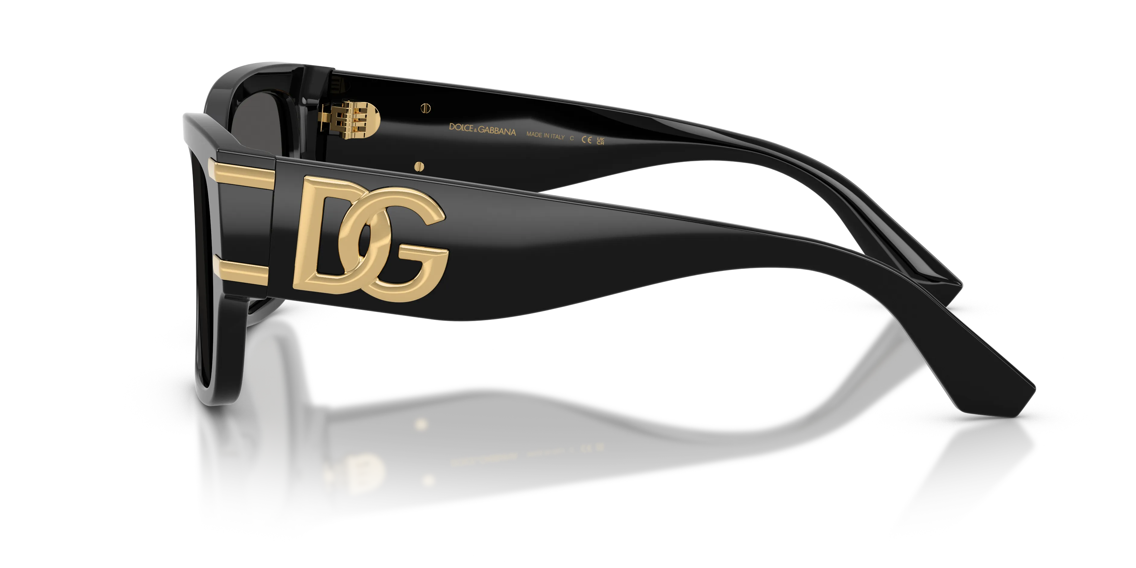 Dolce & Gabbana DG4563 501/87 Occhiali da sole Acetato Nero Grigio Squadrata Normale - immagine 4