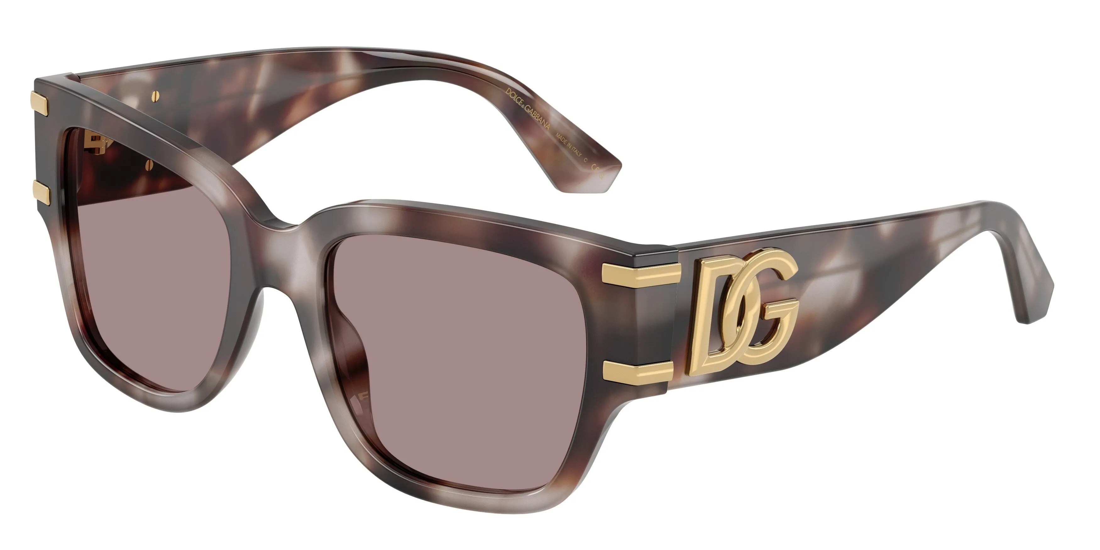 Dolce & Gabbana DG4563 3498LA Occhiali da sole Acetato Viola Viola Squadrata Normale - immagine 1