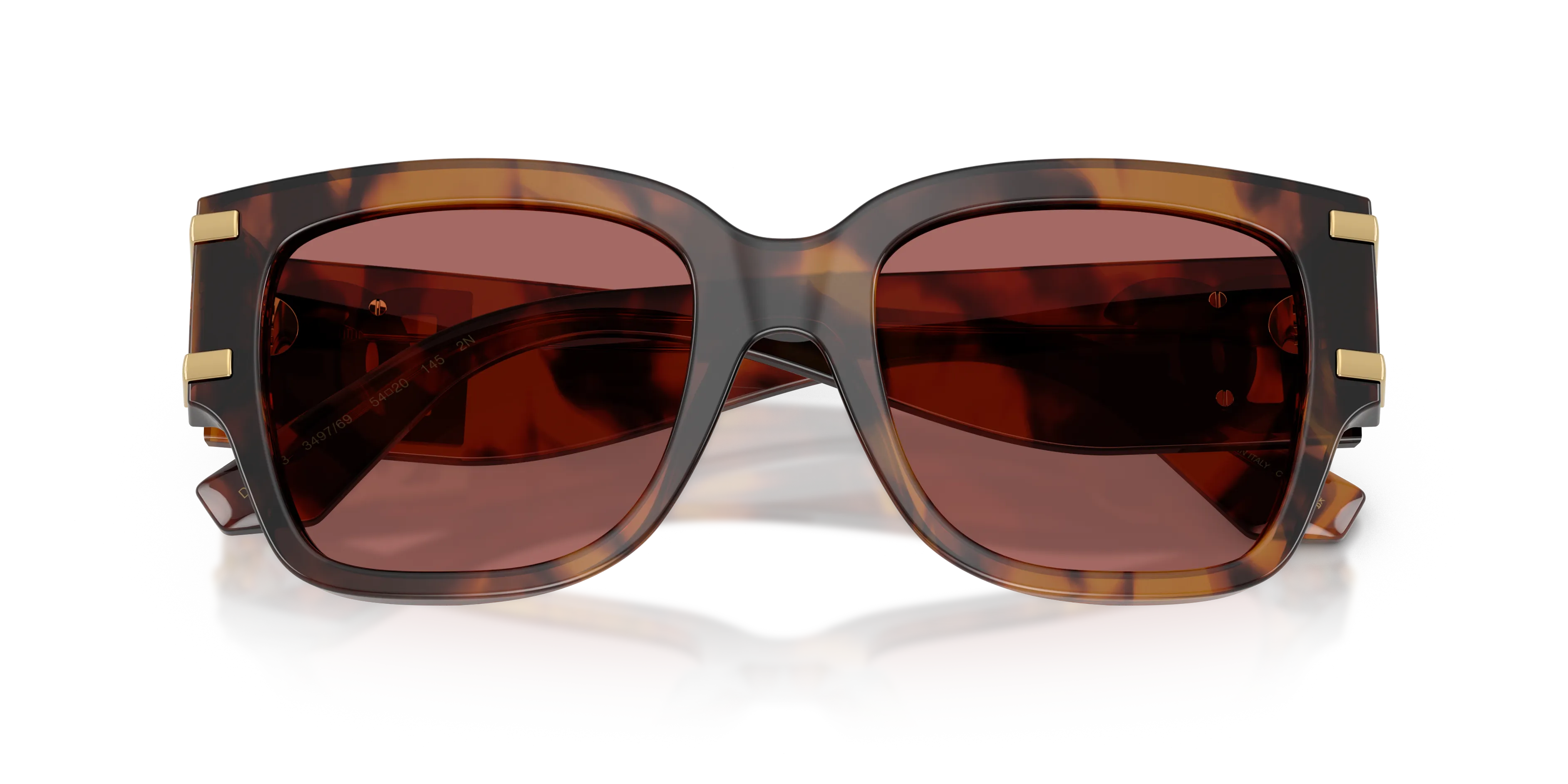 Dolce & Gabbana DG4563 349769 Occhiali da sole Acetato Tartaruga Viola Squadrata Normale - immagine 2