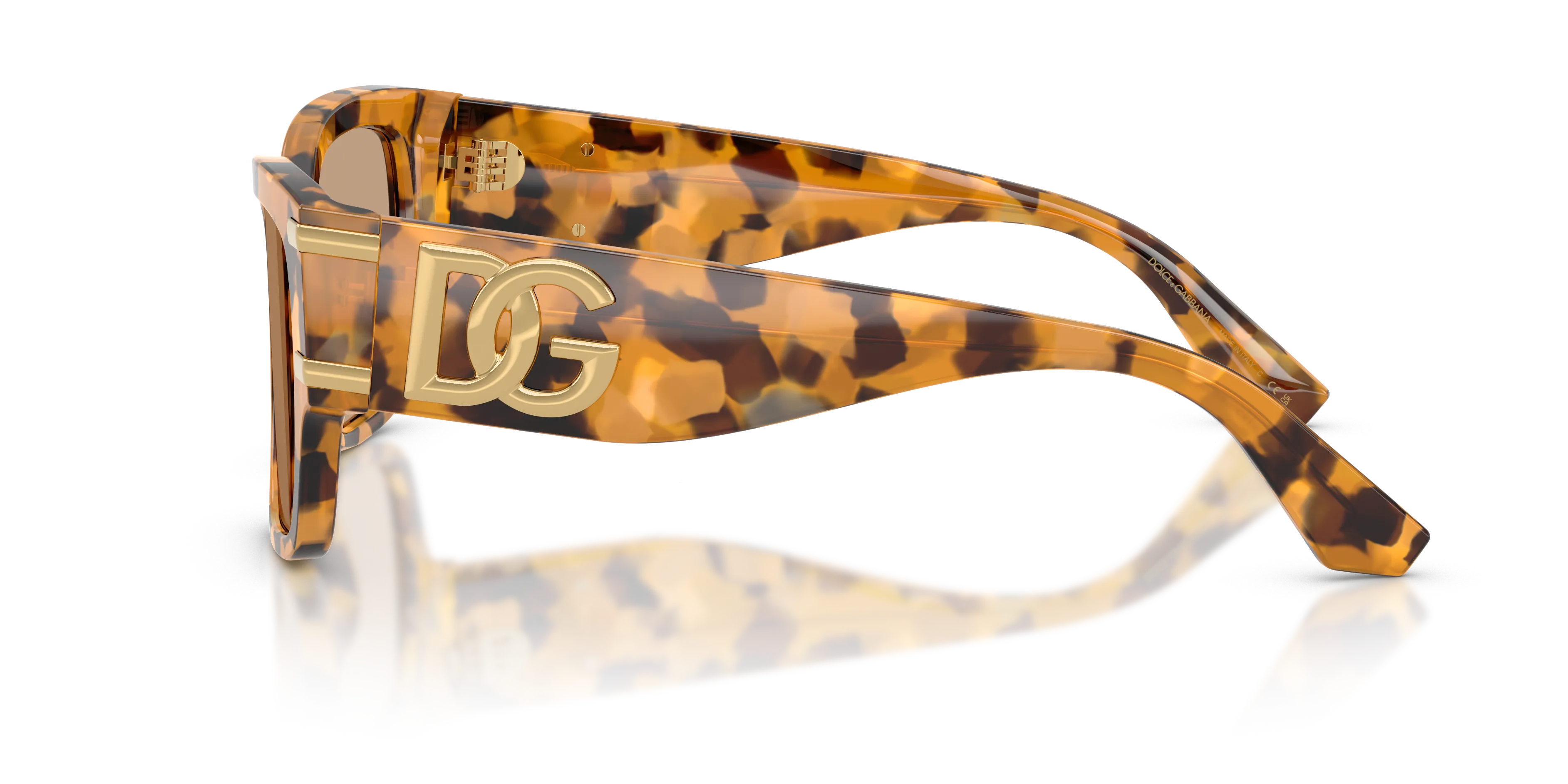 Dolce & Gabbana DG4563 349663 Occhiali da sole Acetato Tartaruga Marrone Squadrata Normale - immagine 4
