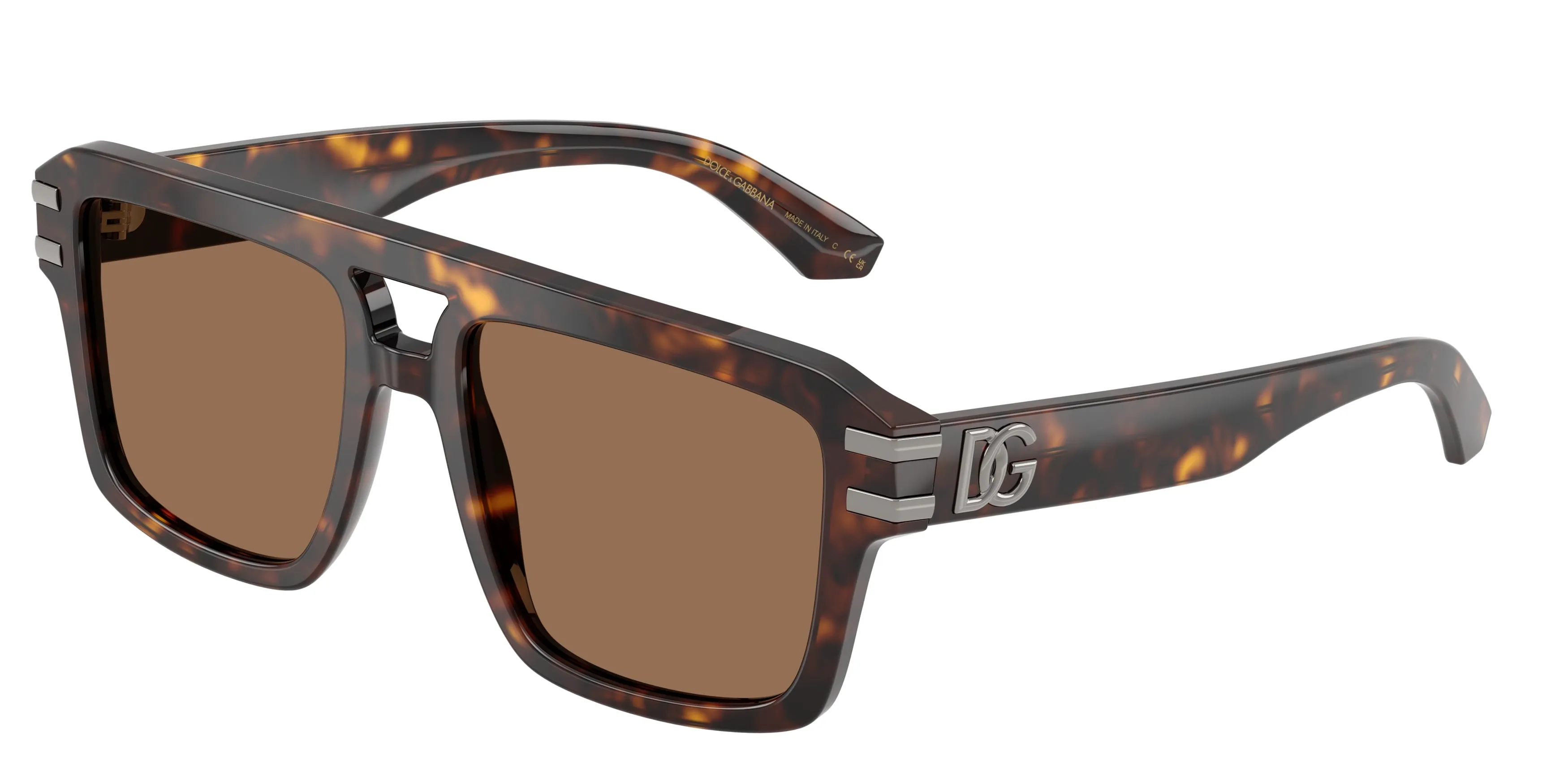Dolce & Gabbana DG4562 502/73 Occhiali da sole Acetato Tartaruga Marrone Pilot Normale - immagine 1