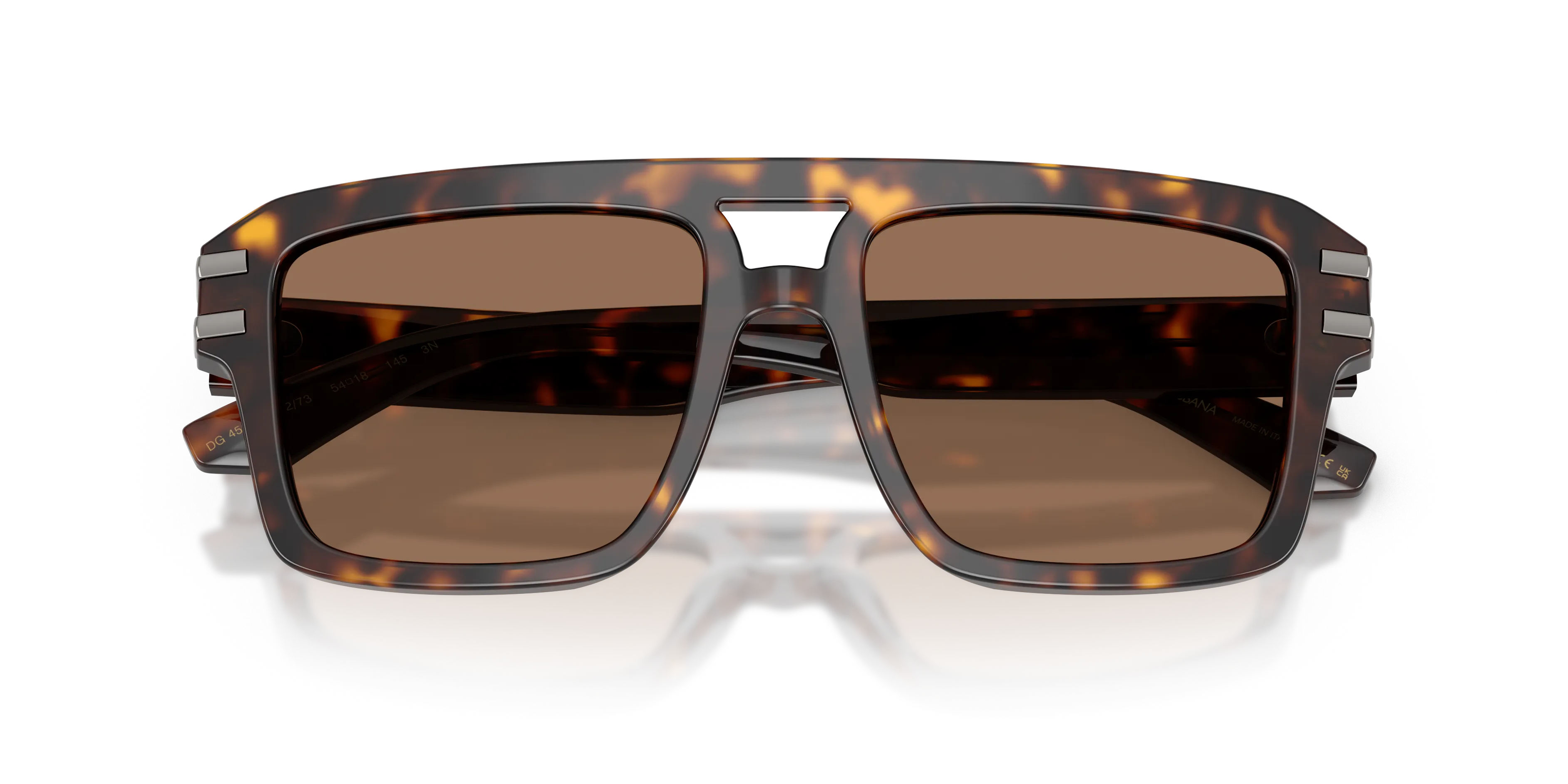 Dolce & Gabbana DG4562 502/73 Occhiali da sole Acetato Tartaruga Marrone Pilot Normale - immagine 2