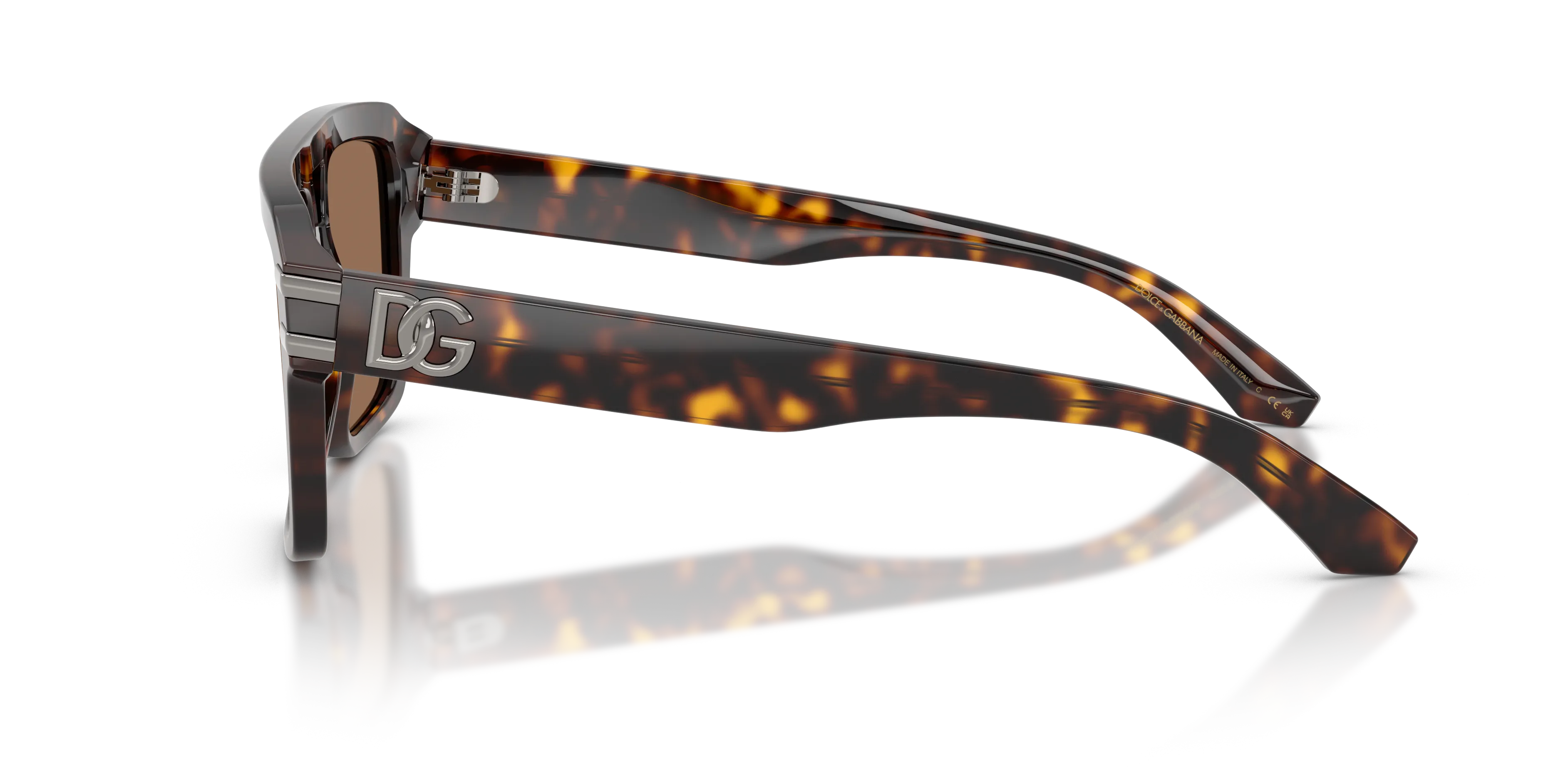Dolce & Gabbana DG4562 502/73 Occhiali da sole Acetato Tartaruga Marrone Pilot Normale - immagine 4