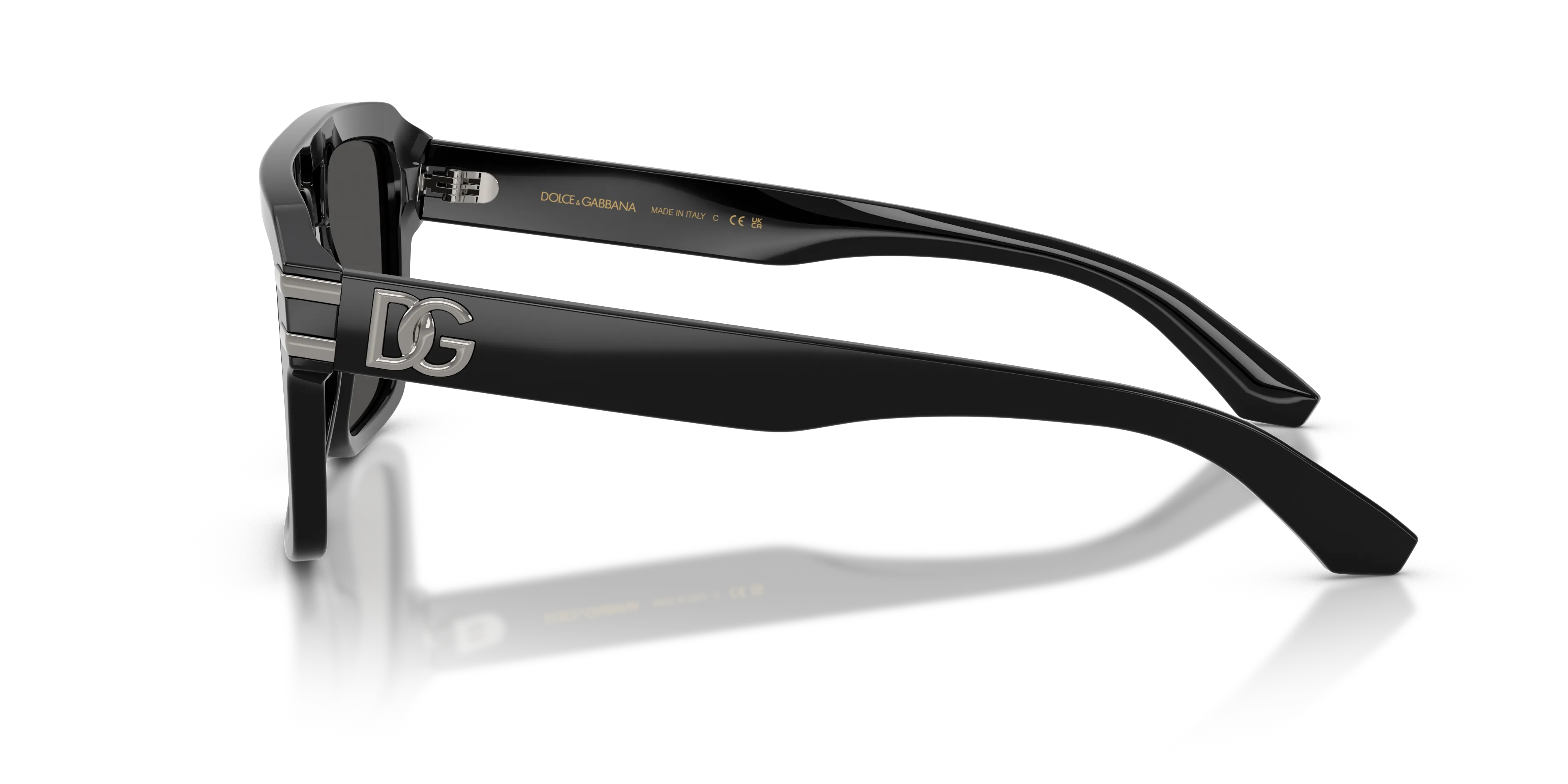 Dolce & Gabbana DG4562 501/87 Occhiali da sole Acetato Nero Grigio Pilot Normale - immagine 4