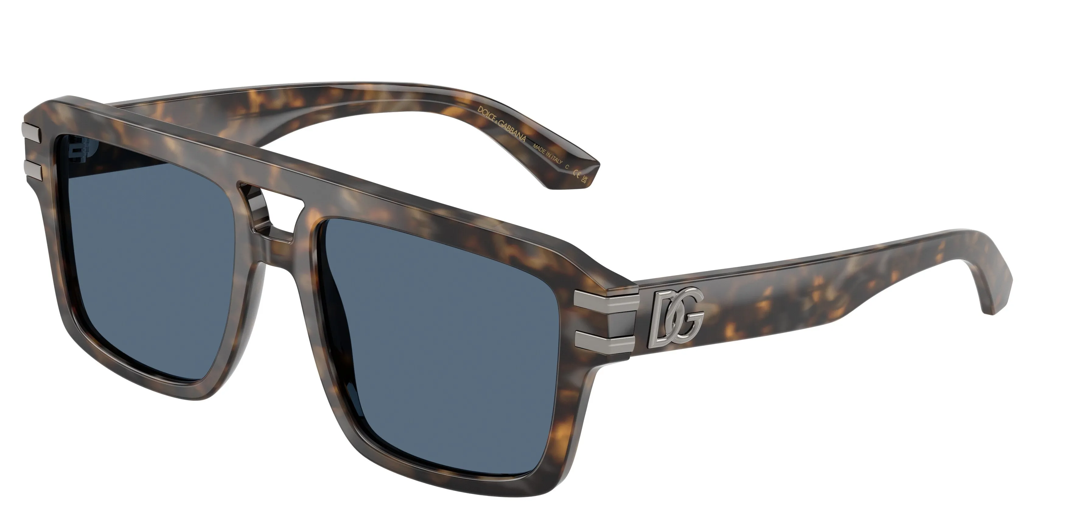 Dolce & Gabbana DG4562 350080 Occhiali da sole Acetato Blu Blu Pilot Normale - immagine 1