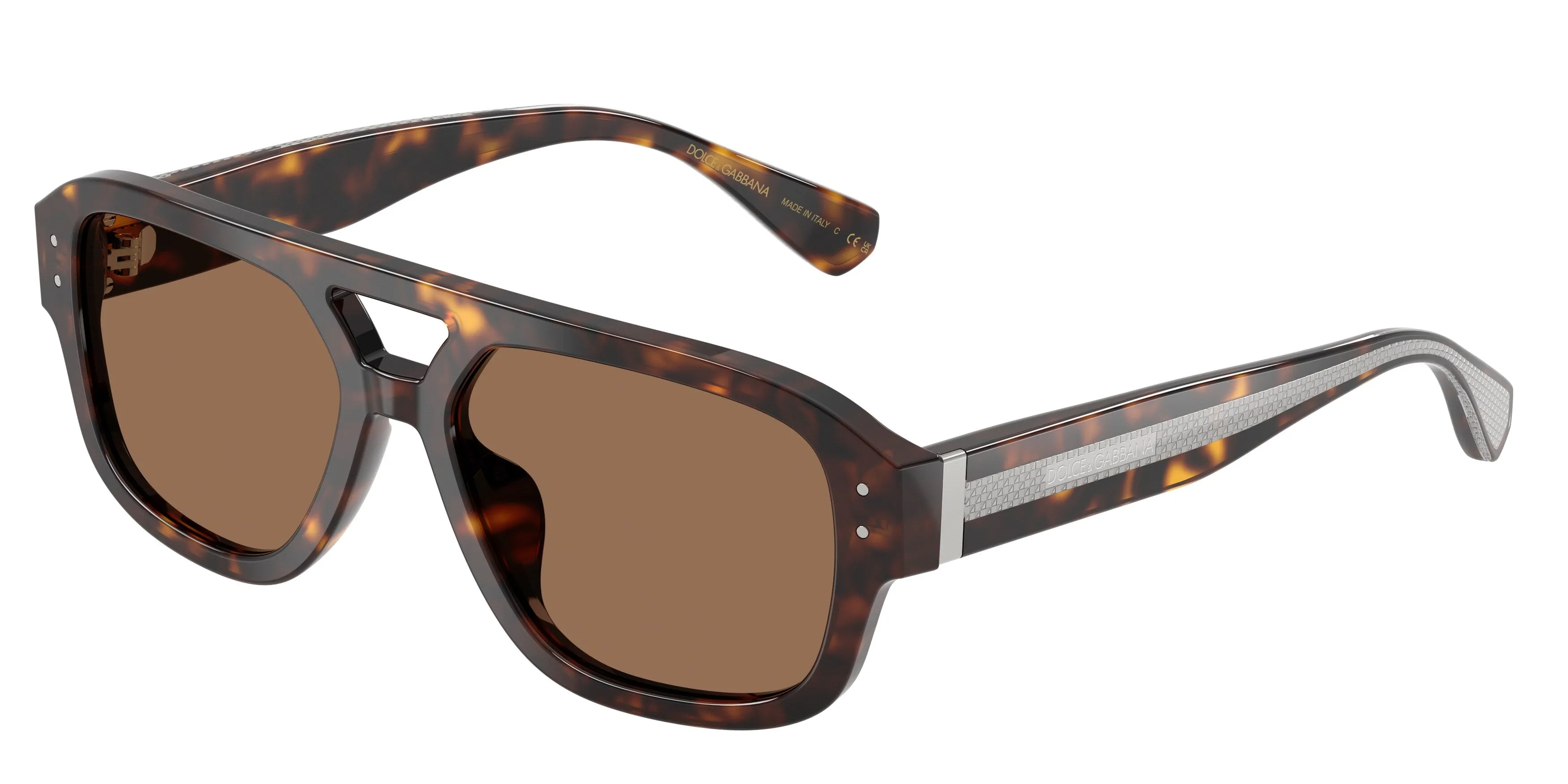 Dolce & Gabbana DG4561 502/73 Occhiali da sole Acetato Tartaruga Marrone Pilot Normale - immagine 1