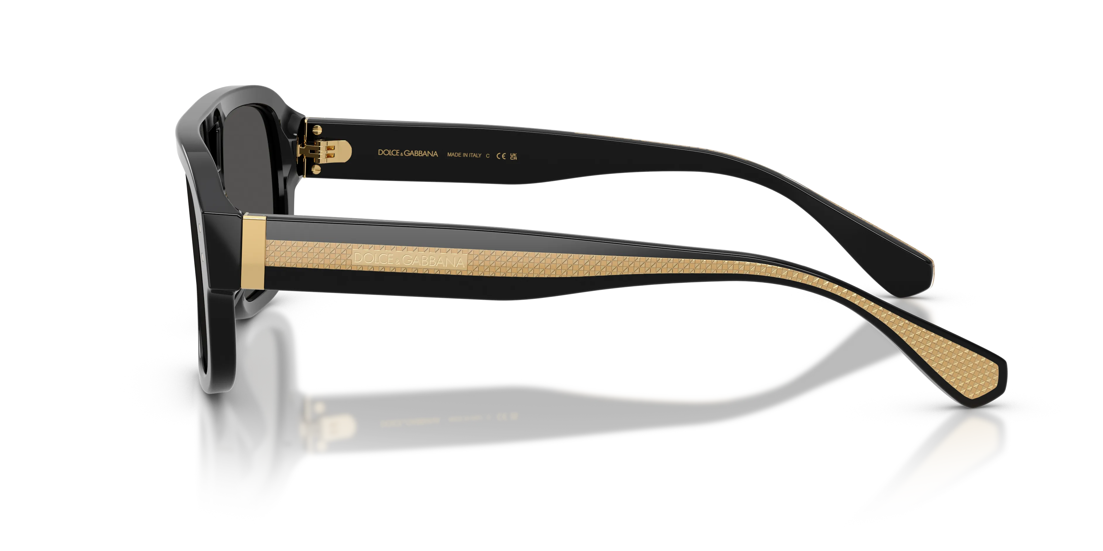 Dolce & Gabbana DG4561 501/87 Occhiali da sole Acetato Nero Grigio Pilot Normale - immagine 4