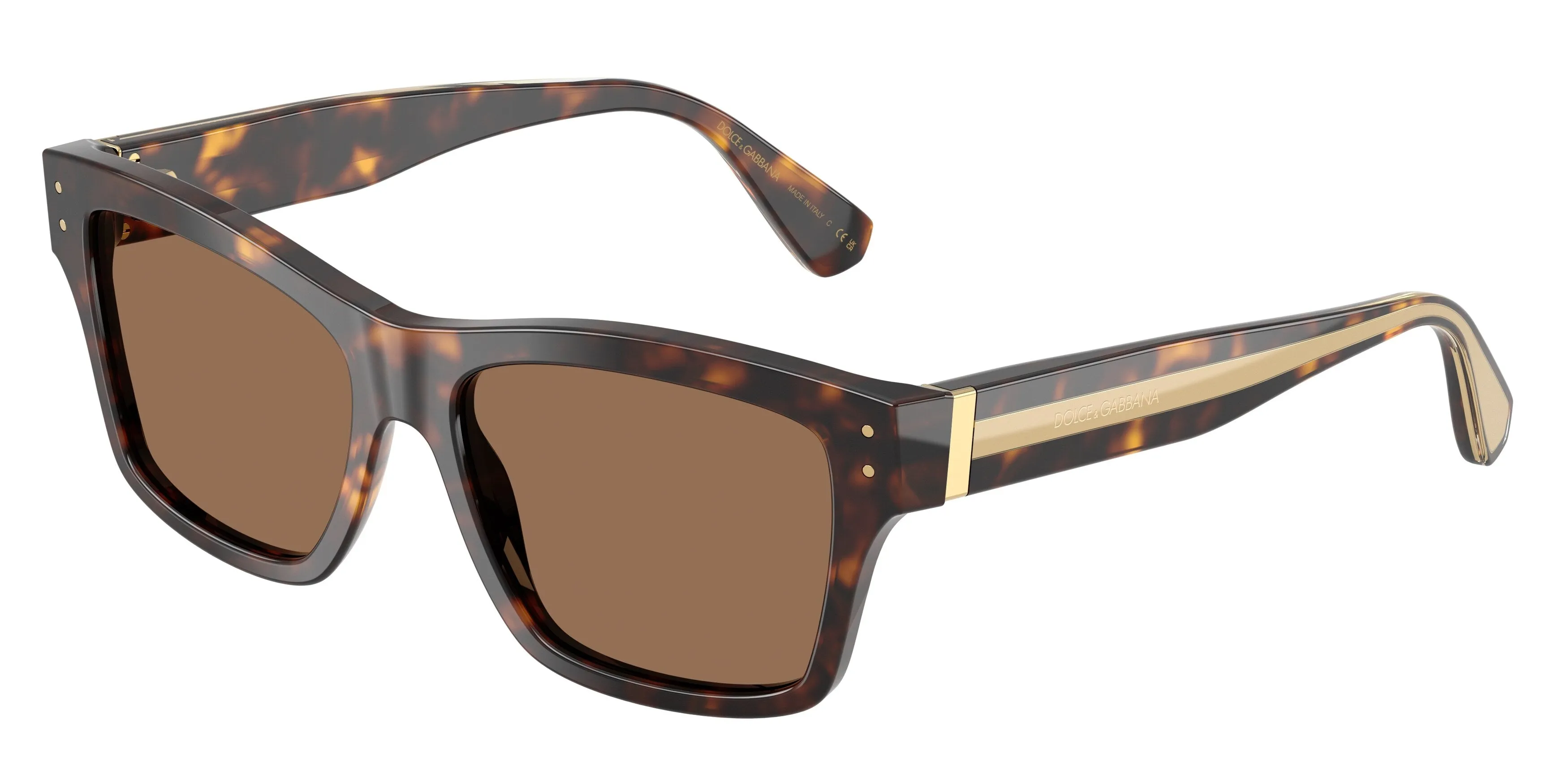 Dolce & Gabbana DG4559 502/73 Occhiali da sole Acetato Tartaruga Marrone Squadrata Normale - immagine 1