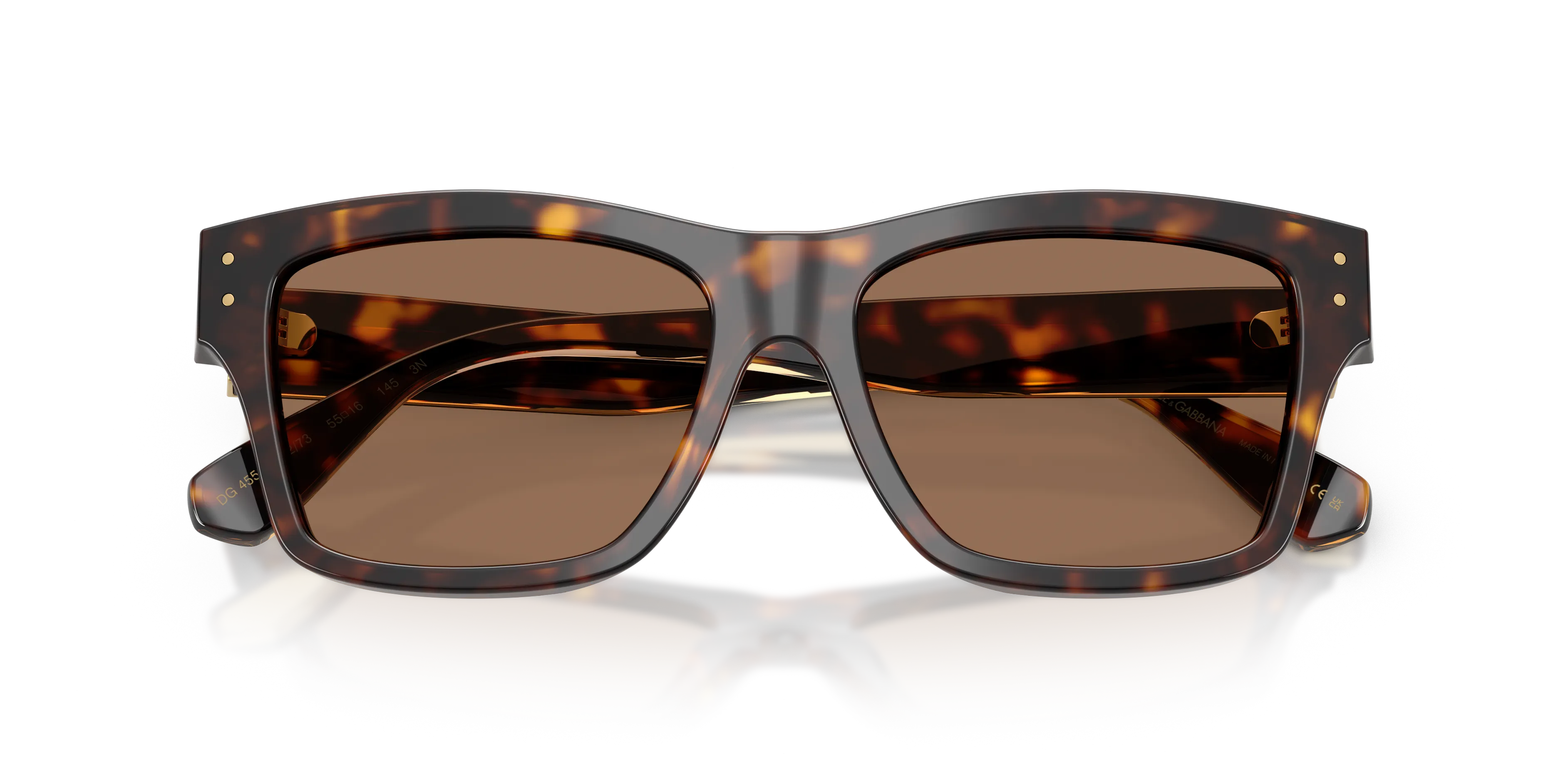 Dolce & Gabbana DG4559 502/73 Occhiali da sole Acetato Tartaruga Marrone Squadrata Normale - immagine 2