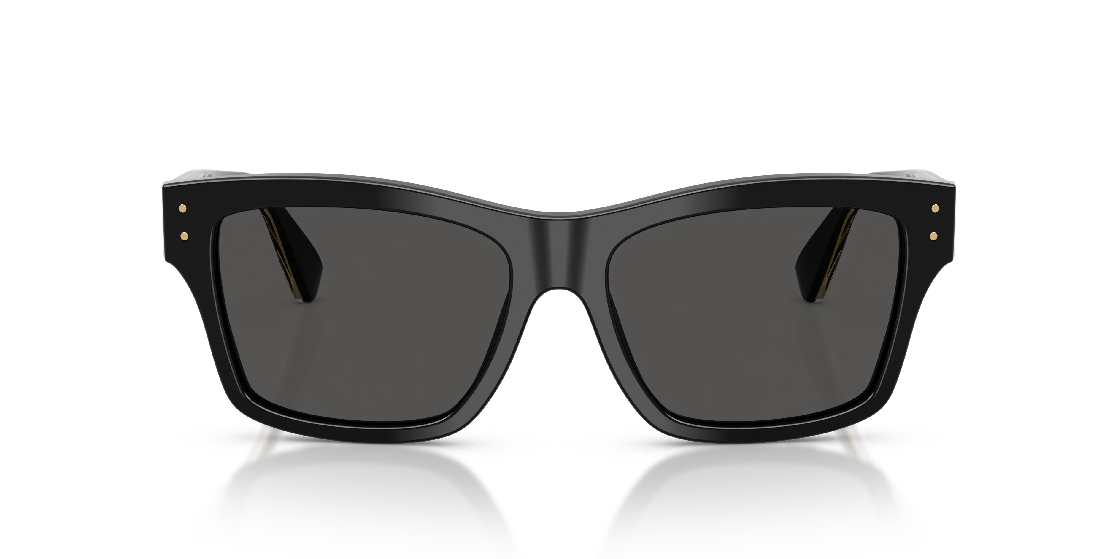 Dolce & Gabbana DG4559 501/87 Occhiali da sole Acetato Nero Grigio Squadrata Normale - immagine 3