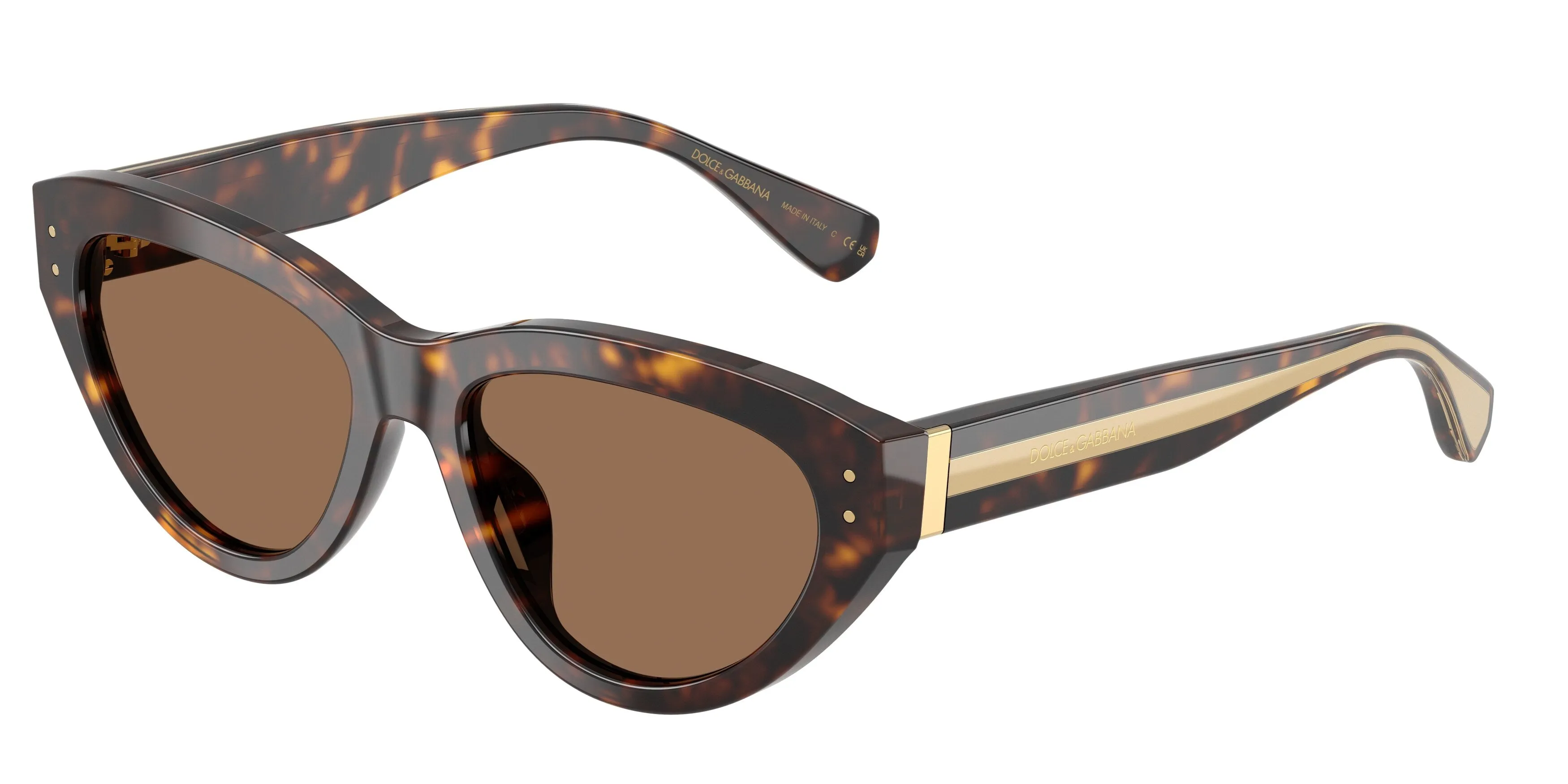 Dolce & Gabbana DG4558 502/73 Occhiali da sole Acetato Tartaruga Marrone Farfalla Normale - immagine 1