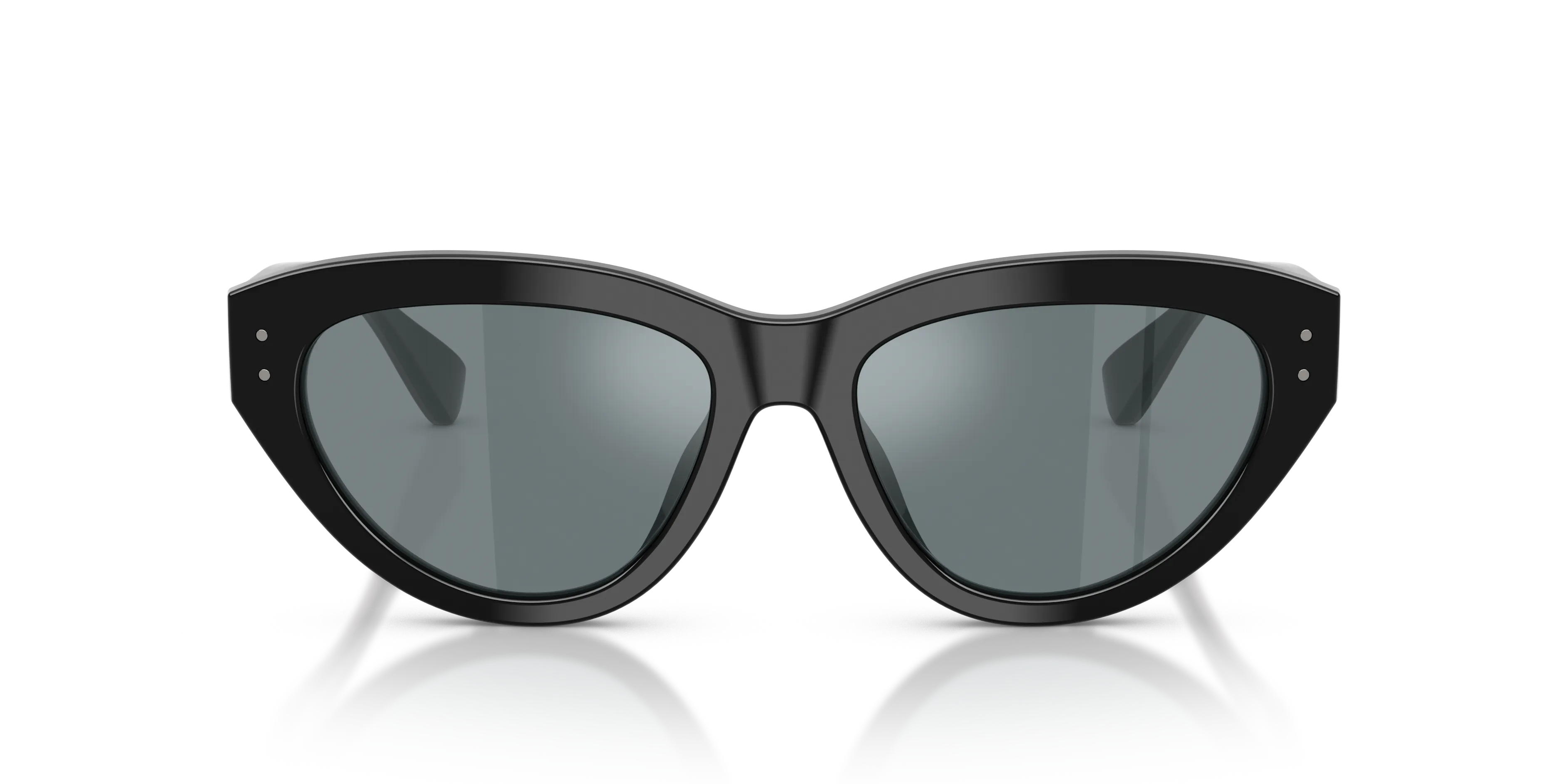 Dolce & Gabbana DG4558 501/6G Occhiali da sole Acetato Nero Grigio Farfalla Specchiate - immagine 3